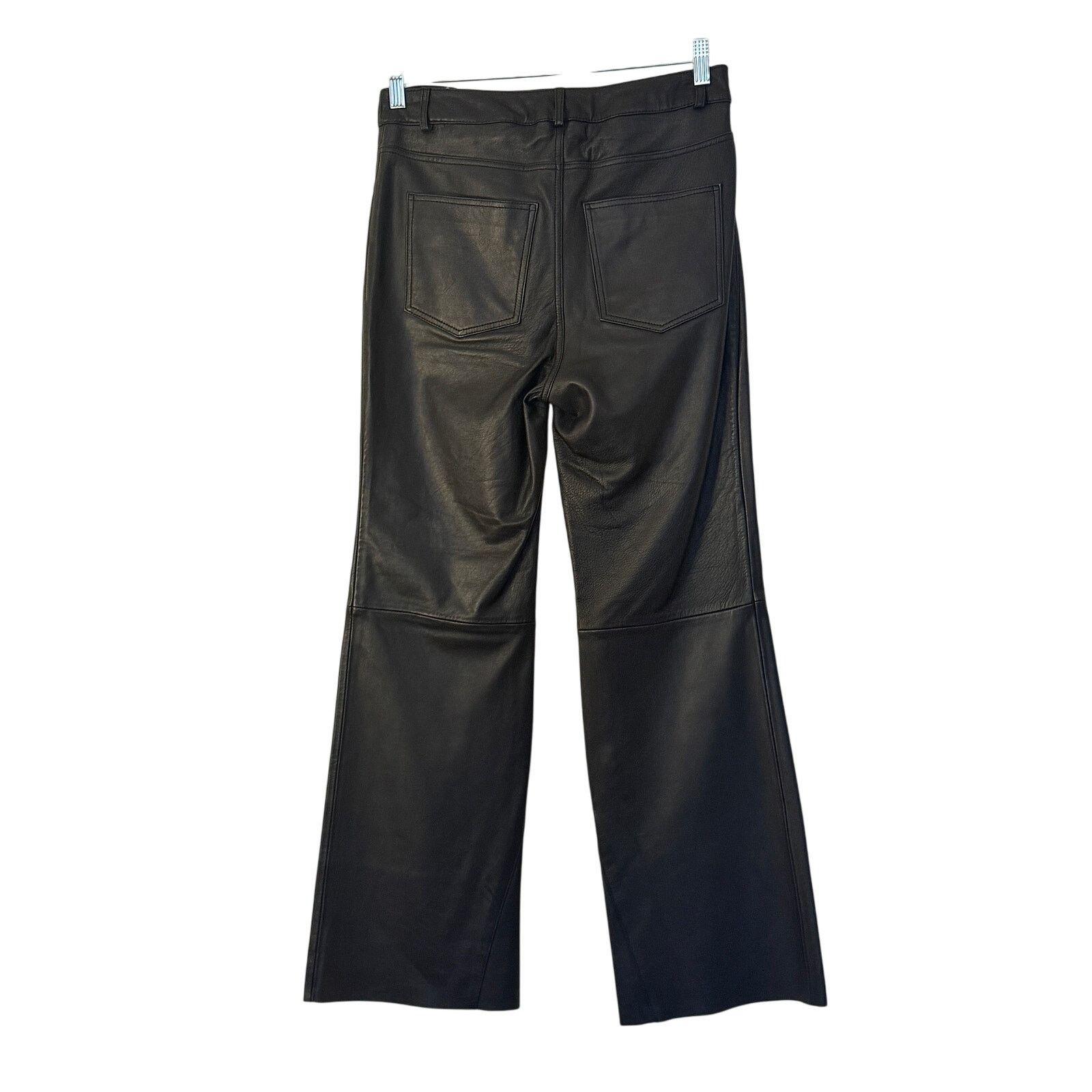 Maje Maje NWT Black Sheepskin Leather trousers Size 32" / US 10 / IT 46 - 2 Thumbnail