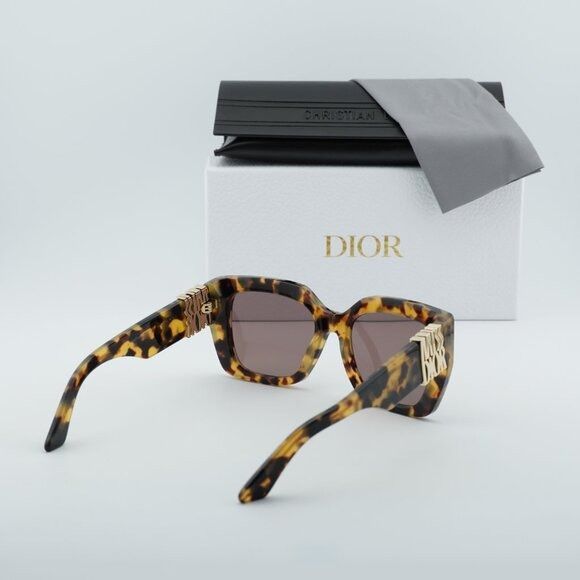 Dior Dior MISSDIOR S2I 26D0 Sunglasses Havana Square Frame Size ONE SIZE - 12 Thumbnail