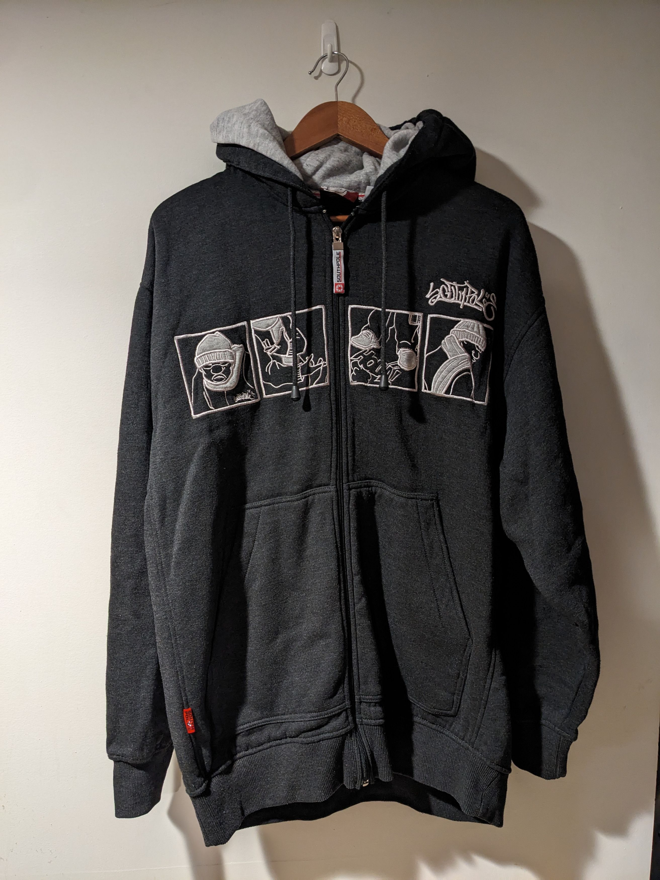 Southpole Streetwear Vintage Vintage Y2K South Pole Homies Graphitti Heavyweight Hoodie Grailed