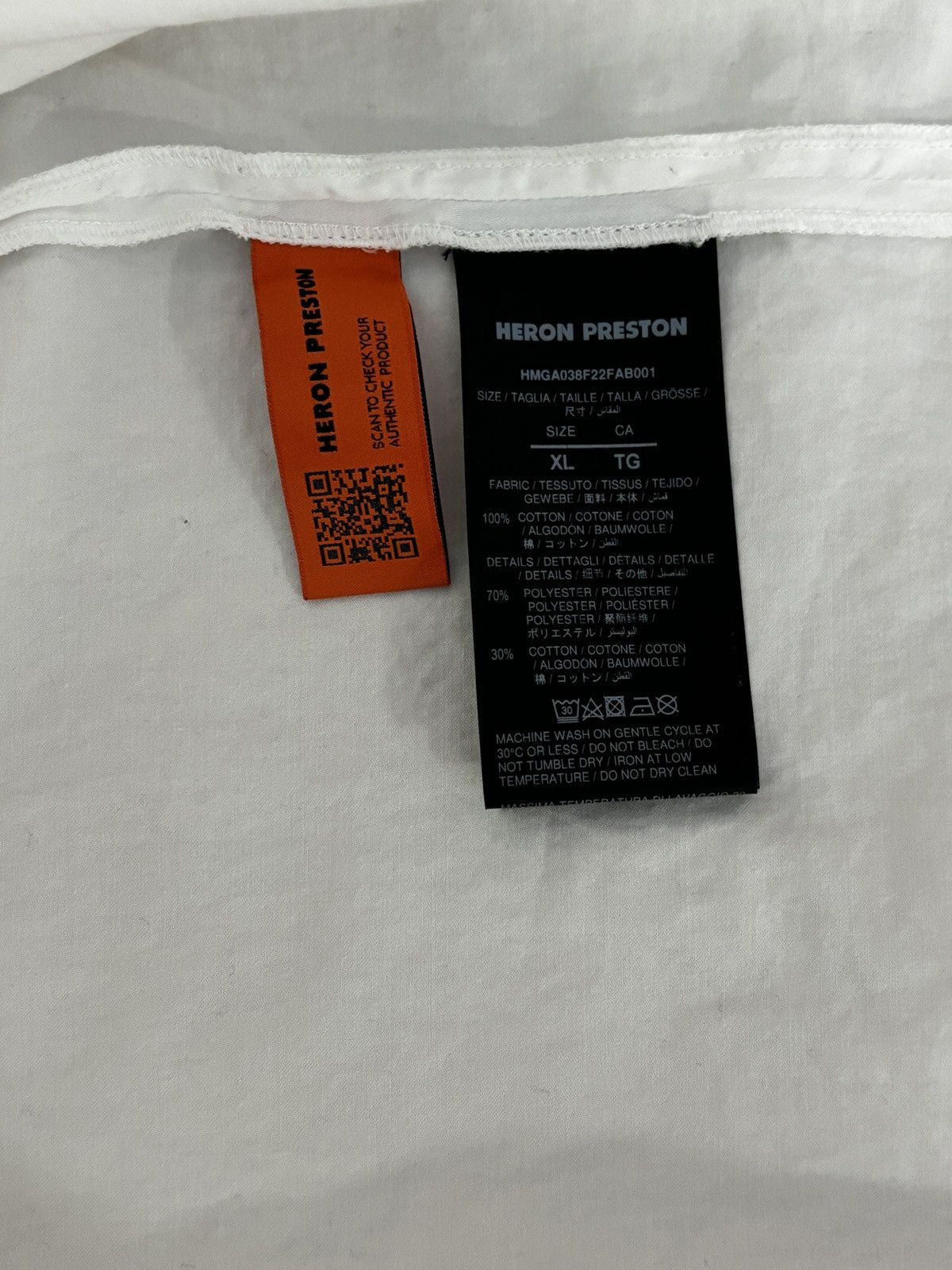 Heron Preston Heron Preston stripe-detail popeline shirt Size US XL / EU 56 / 4 - 5 Thumbnail