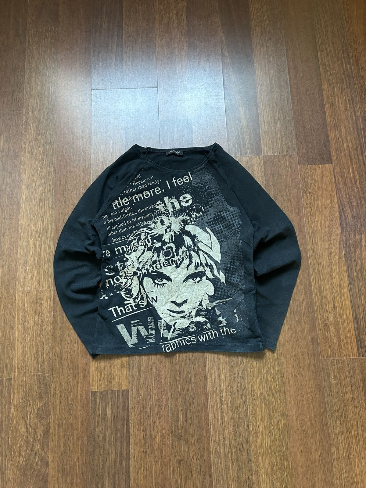 Japanese Brand Vintage Apanage Japanese Style Long Sleeve T-shirt Size M Size M / US 6-8 / IT 42-44 - 1 Thumbnail