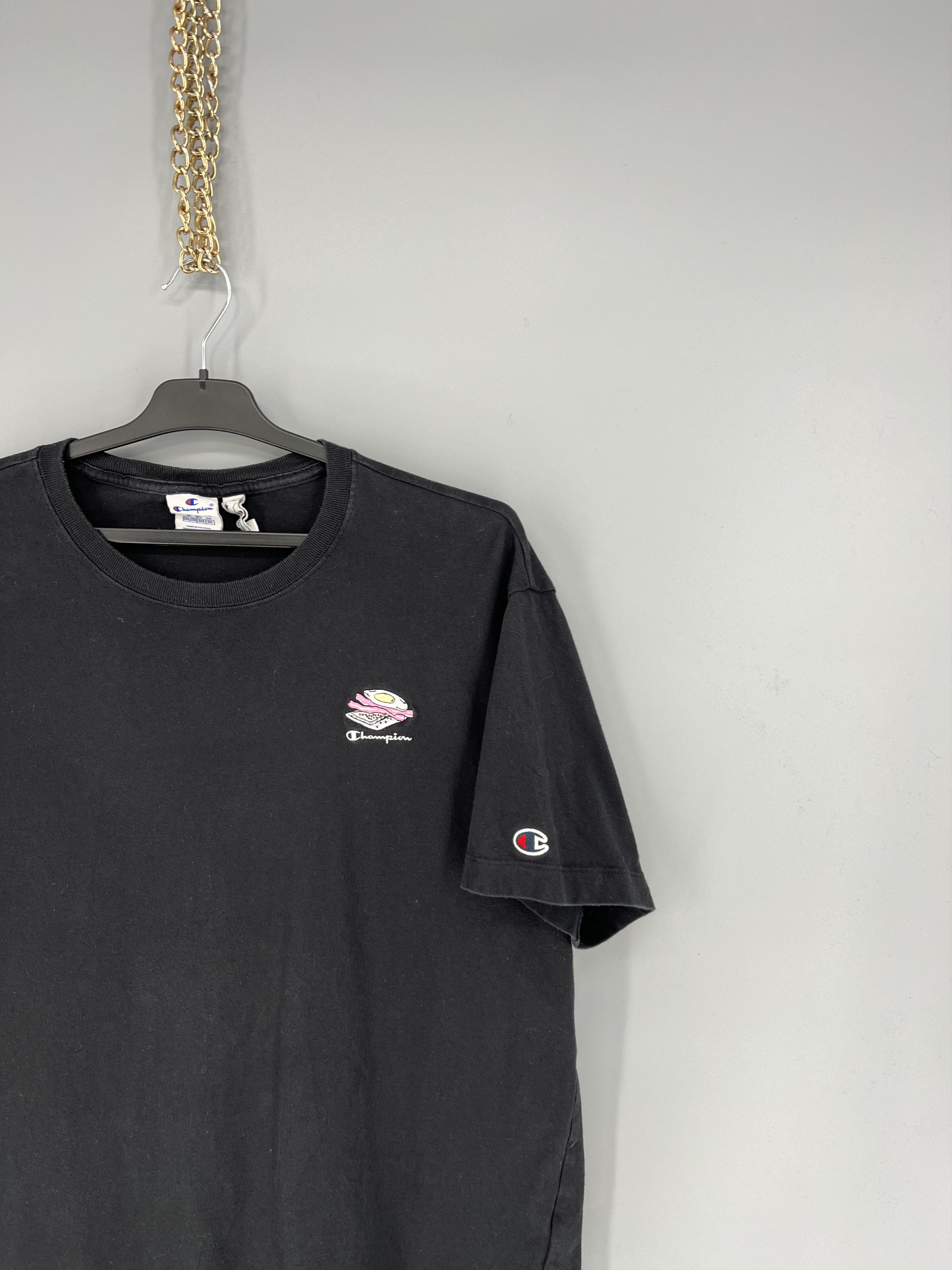 Champion × Vintage Vintage Y2K Champion Humor Logo Streetwear T- Shirt Size US XL / EU 56 / 4 - 5 Thumbnail