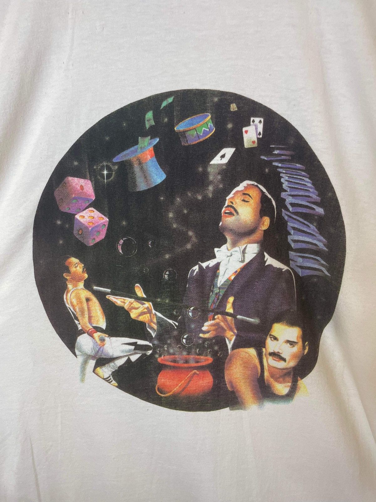 Band Tees × Vintage Vintage Freddie Mercury 90s Tee - XL Size US XL / EU 56 / 4 - 2 Thumbnail