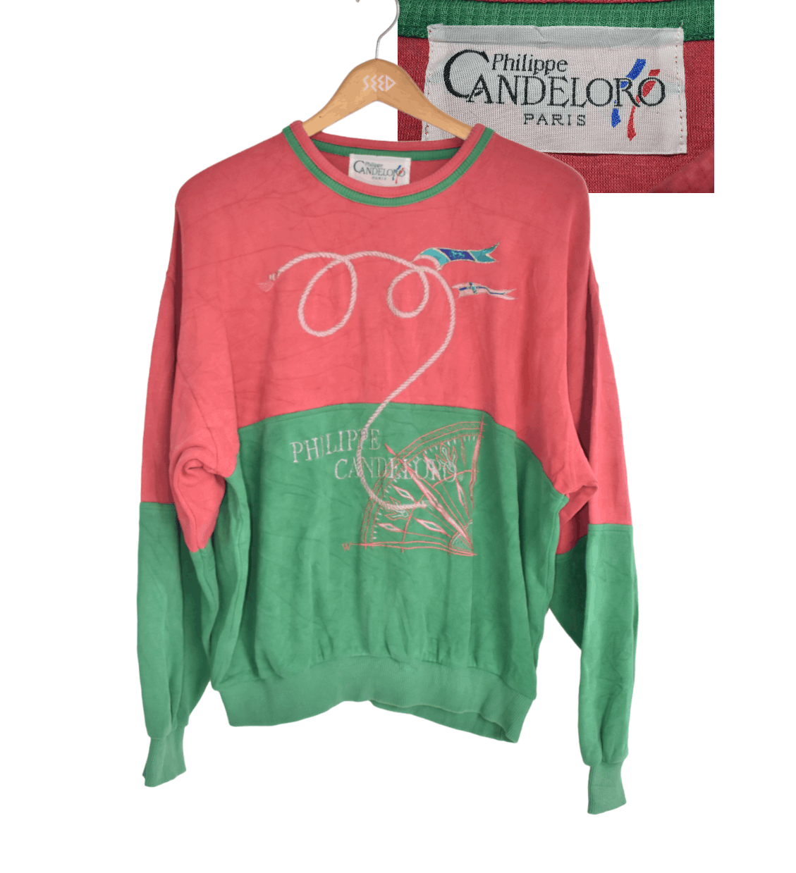 Vintage A010 Vintage Philippe Candeloro Paris Crewneck Sweatshirt Size US L / EU 52-54 / 3 - 1 Thumbnail