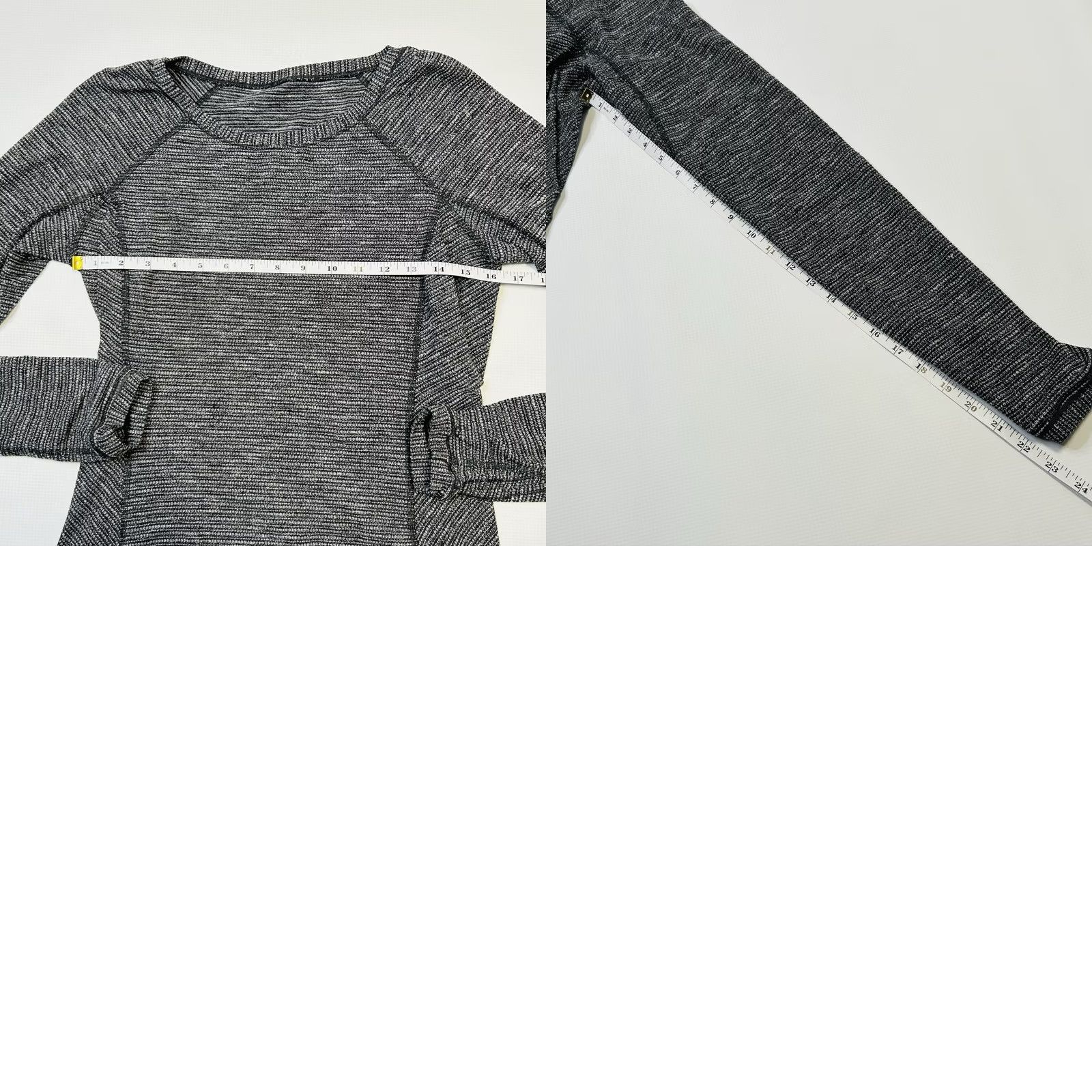 Lululemon Lululemon Race Your Pace Long Sleeve Shirt Women's Size 8 Gray/Black Piqué Rulu Activewear Running Shirt Women XS? Size M / US 6-8 / IT 42-44 - 10 Thumbnail