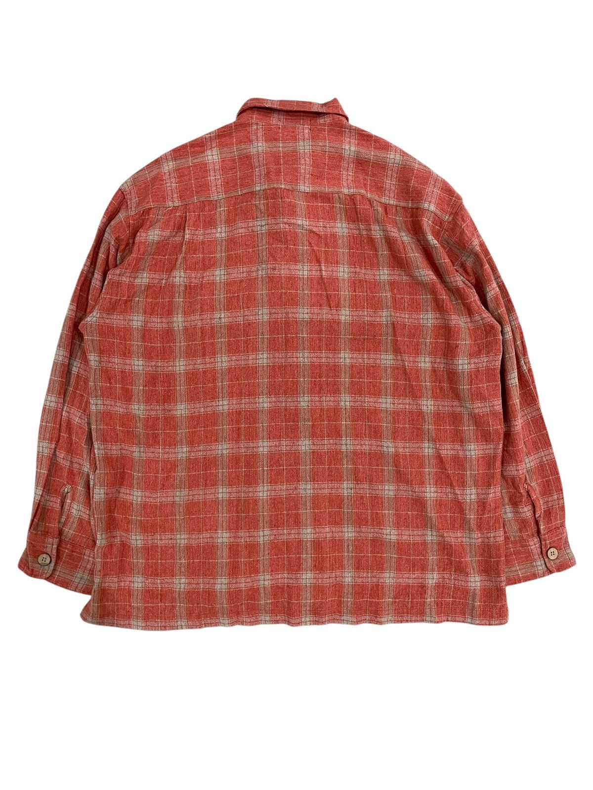 Engineered Garments Vintage Lincoln Loop Collar Flannel Shirt Size US XL / EU 56 / 4 - 3 Thumbnail