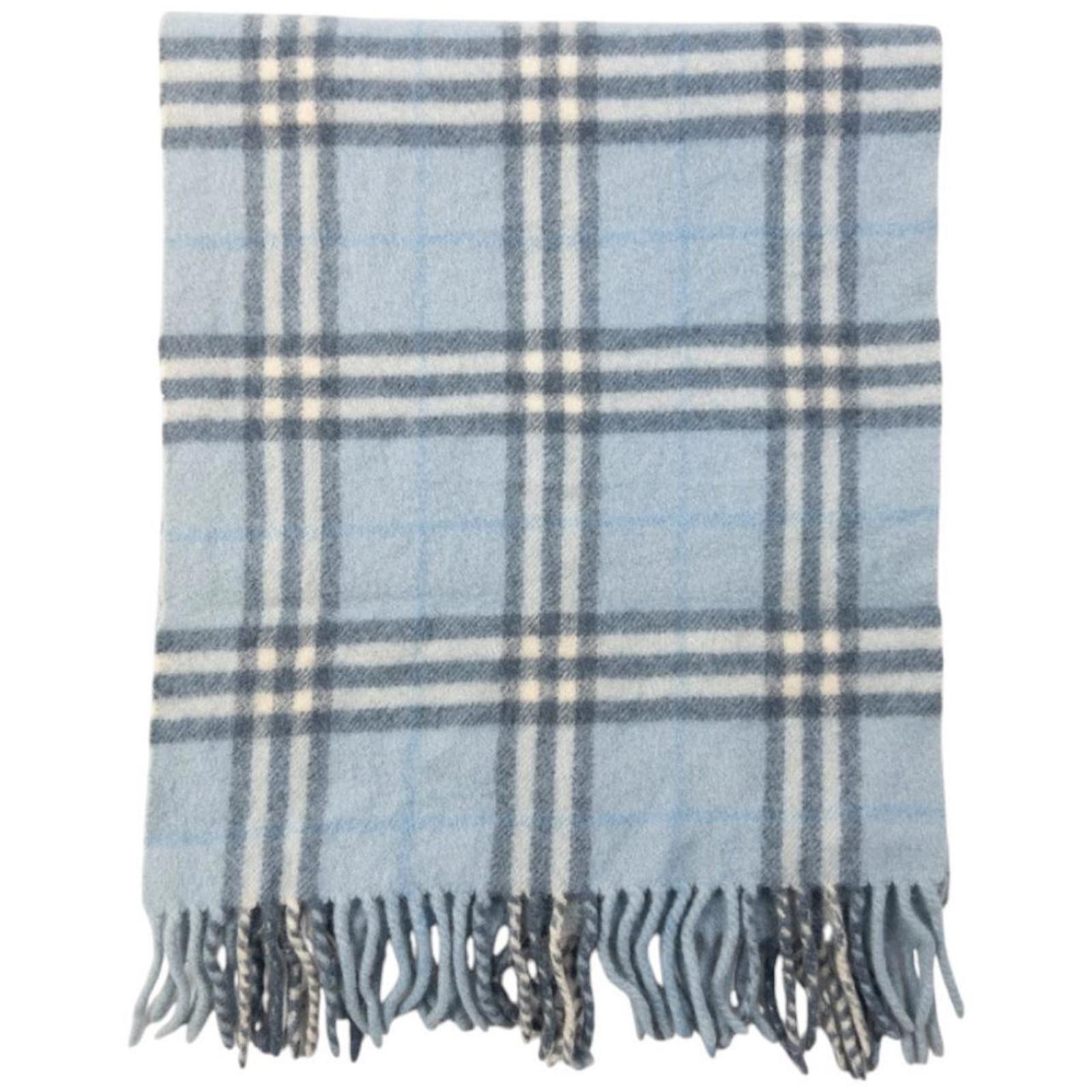 Burberry Vintage Burberry Nova Check Lambswool Tassel Scarf Size ONE SIZE - 2 Thumbnail