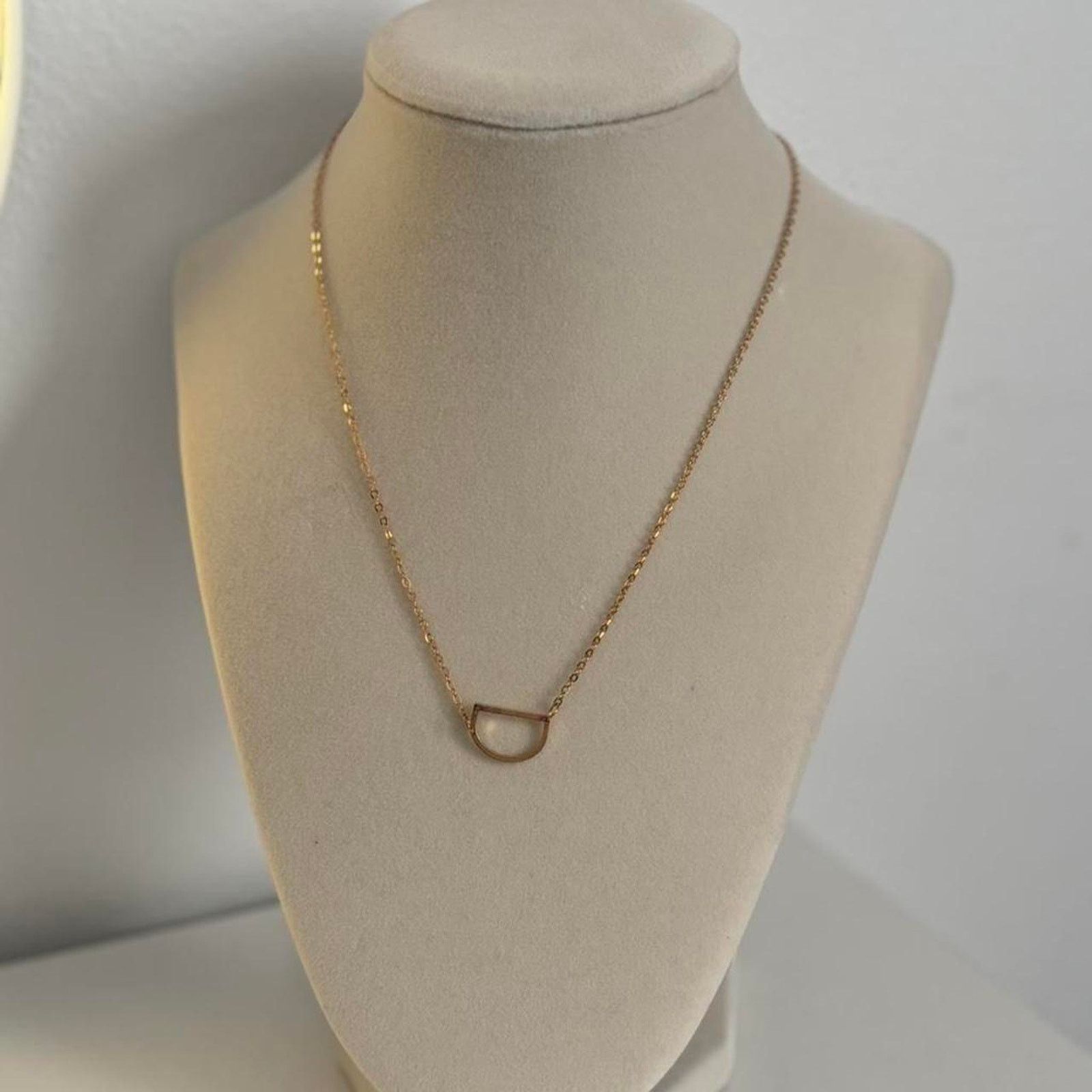 Other Gold Necklace with Small Charm Stainless Steel Size ONE SIZE - 1 Thumbnail