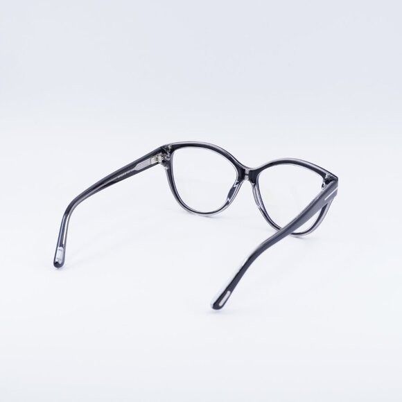 Tom Ford FT5954-B 003 Eyeglasses Black/Crystal 54mm Cat Eye