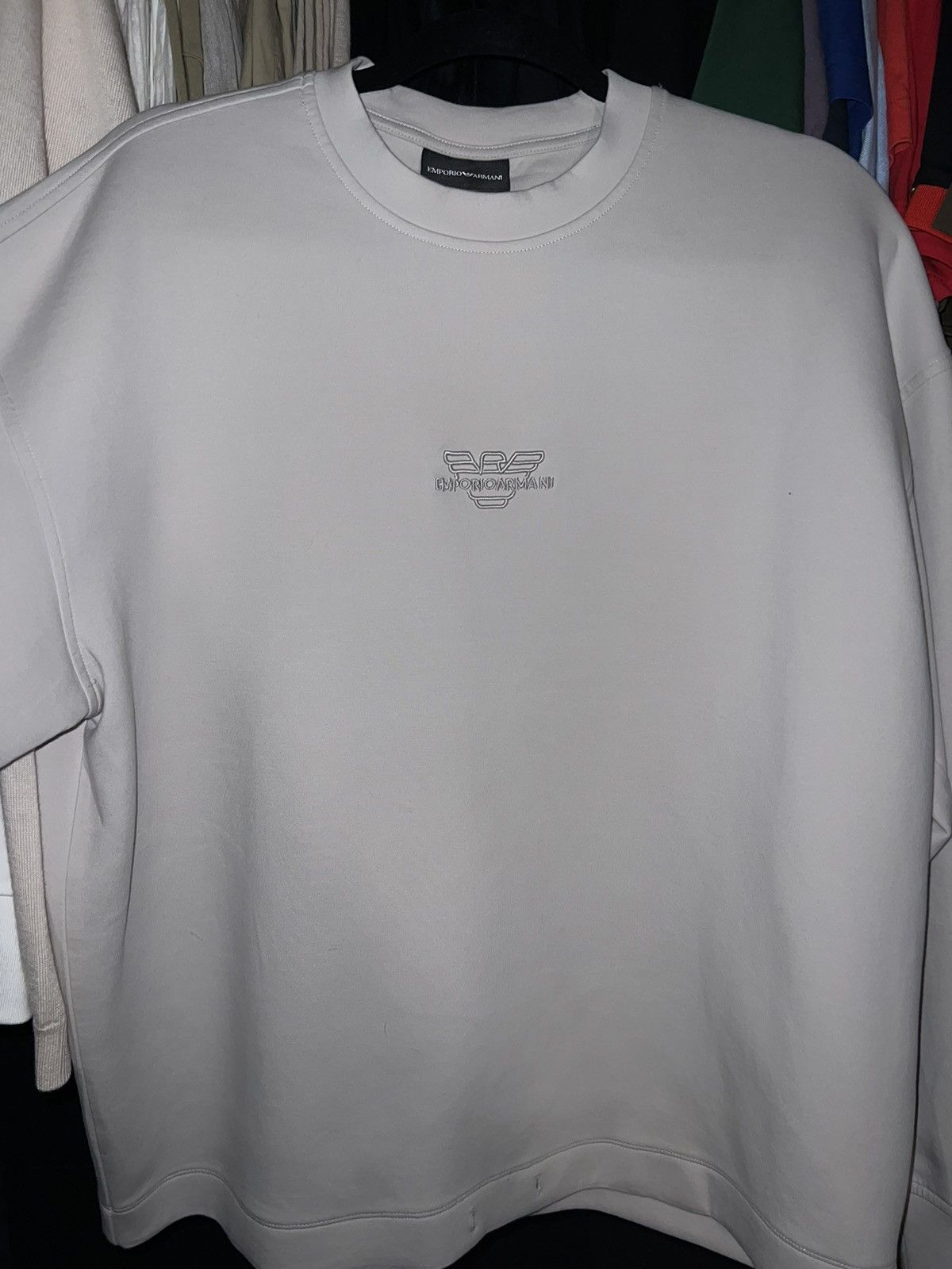 Armani × Emporio Armani Emporio Armani white cream sweater Size US L / EU 52-54 / 3 - 5 Thumbnail