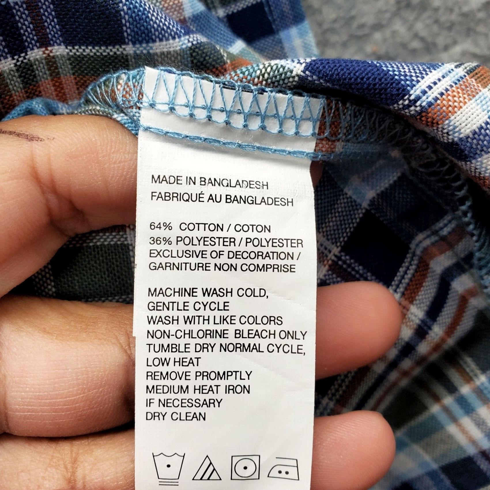 Izod IZOD Shirt Mens XXL Multi Plaid Woven Oxford Long Sleeve Collared Button-Down Size US XXL / EU 58 / 5 - 7 Thumbnail
