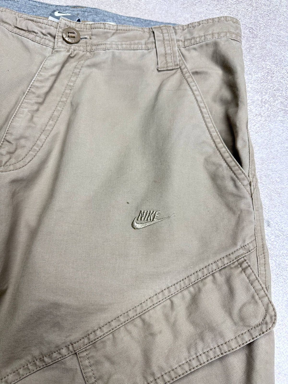 Nike Vintage 90s Nike Cargo Crazy Denim Pants 34 Size US 34 / EU 50 - 3 Thumbnail