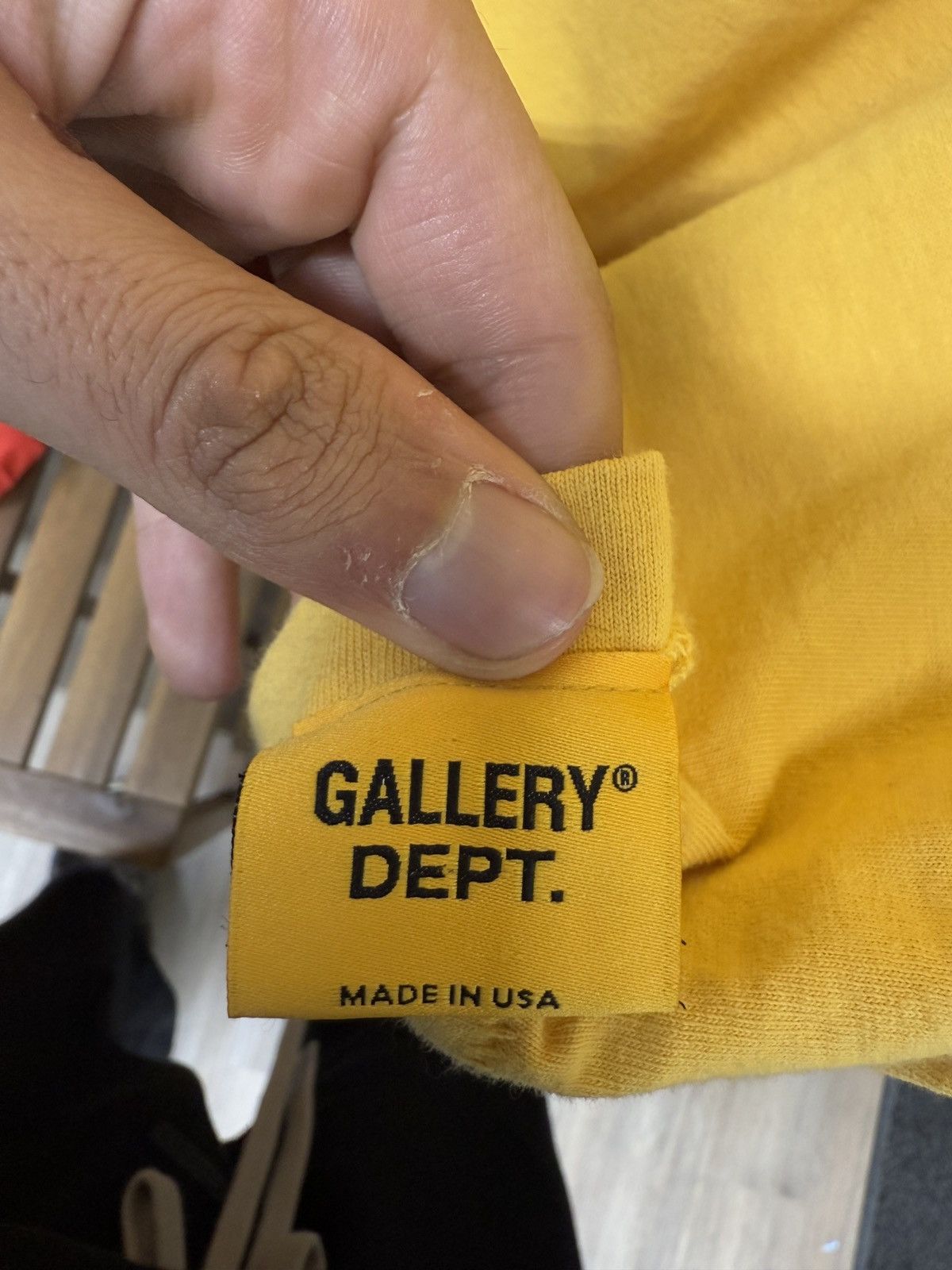 Gallery Dept. Gallery Dept Yellow Short Sleeve Size US L / EU 52-54 / 3 - 14 Thumbnail