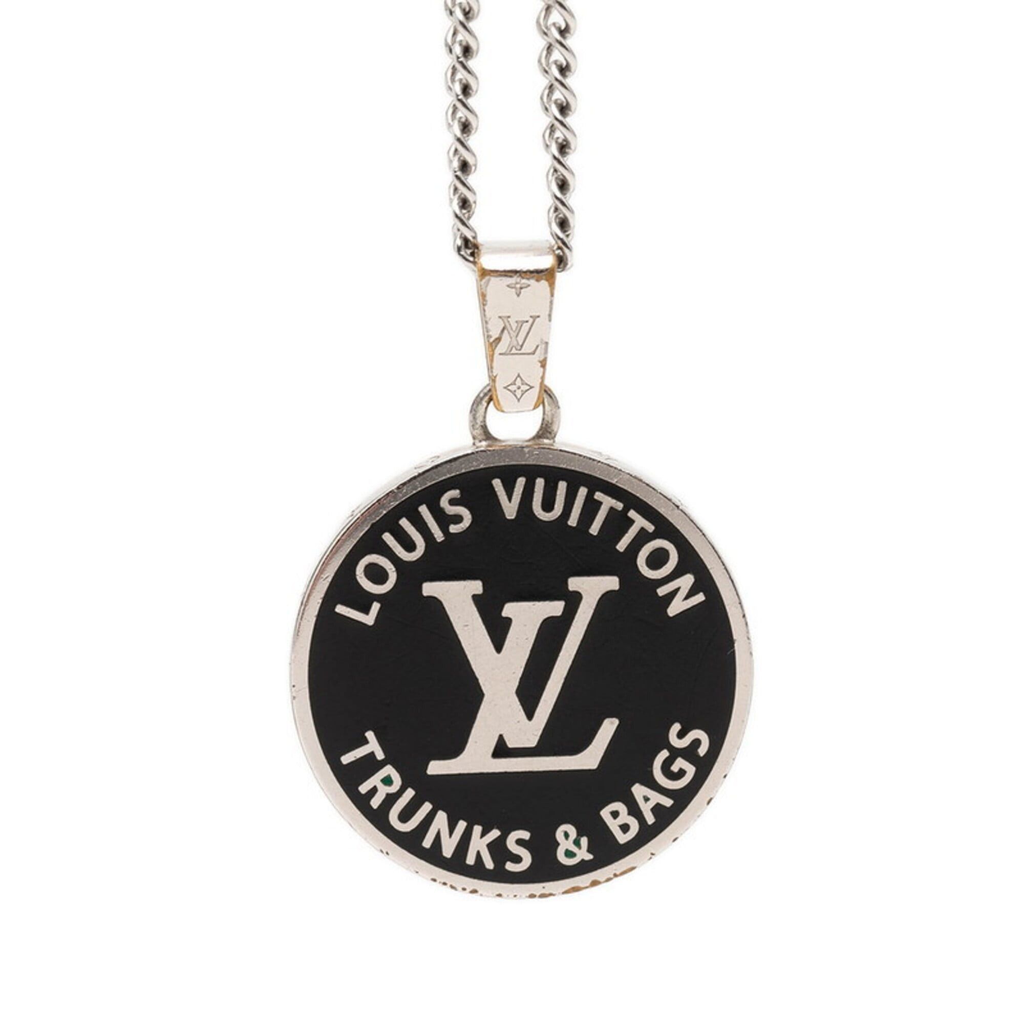 Louis Vuitton Louis Vuitton Collier LV Award Chain Pendant Necklace M00911 Black Silver Metal Women's LOUIS VUITTON Size ONE SIZE - 1 Thumbnail