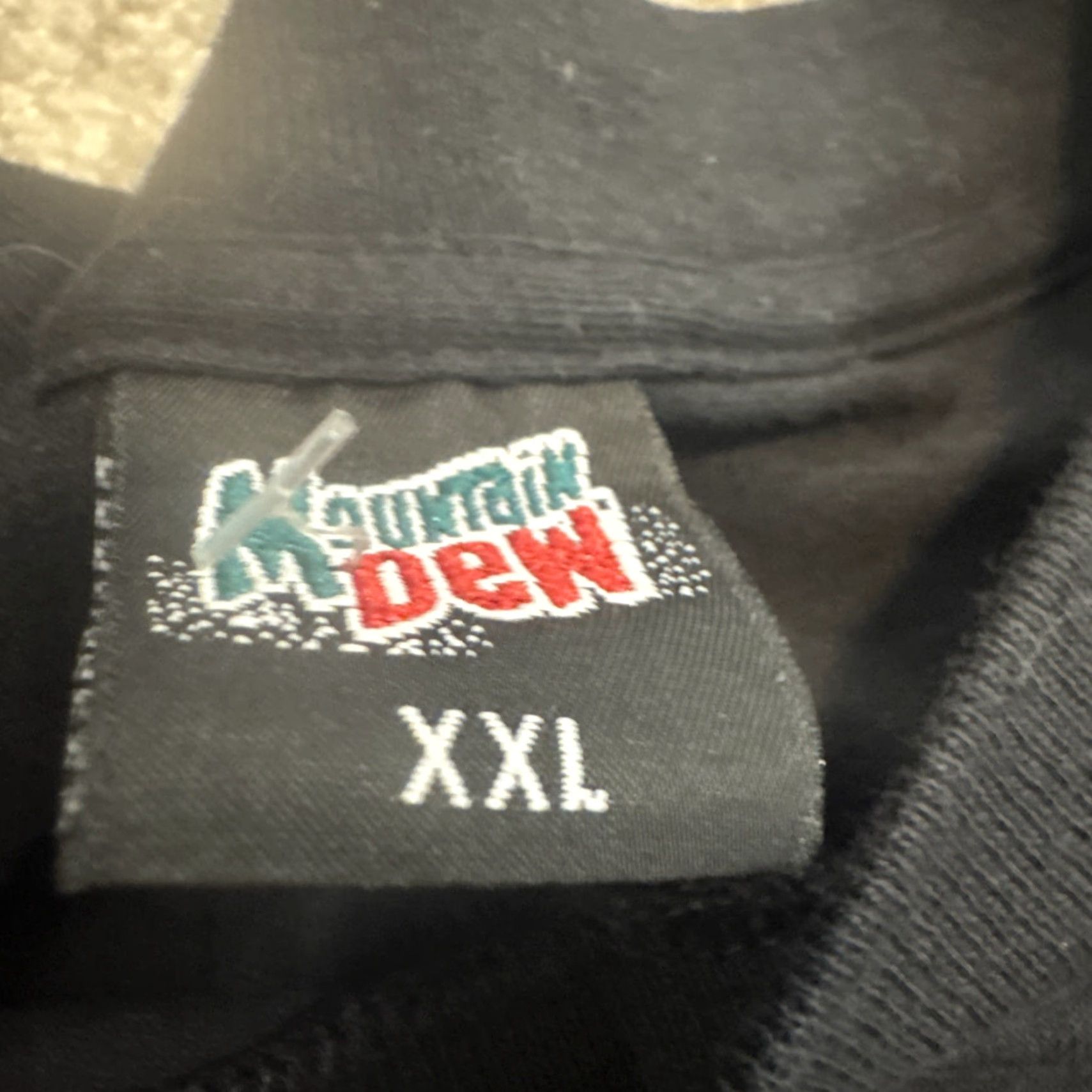 Vintage VINTAGE Mountain Dew 90s T-Shirt Black 2XL Men Do the Dew Promo Pop Shirt Size US XXL / EU 58 / 5 - 8 Thumbnail