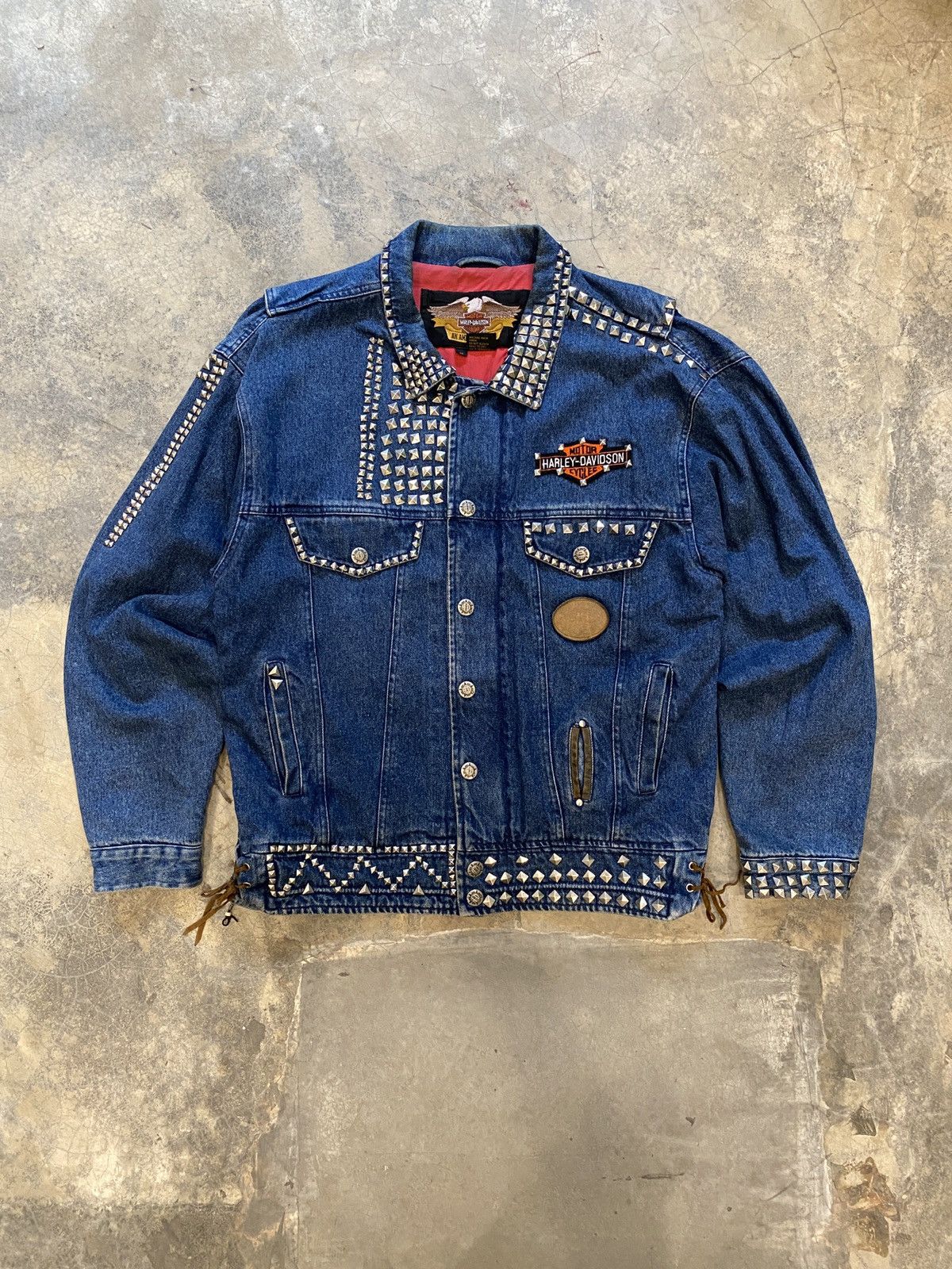 Harley Davidson Vintage Harley Davidson Denim Jacket Size US M / EU 48-50 / 2 - 1 Thumbnail