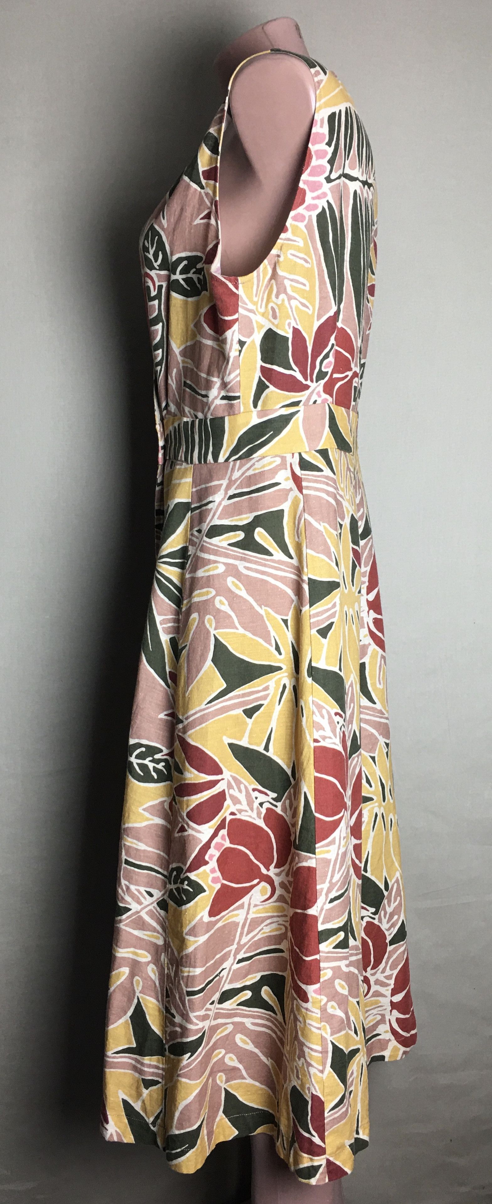 Sezane Sezane Mathilda Linen Blend Floral Dress EU 40 Size M / US 6-8 / IT 42-44 - 8 Thumbnail