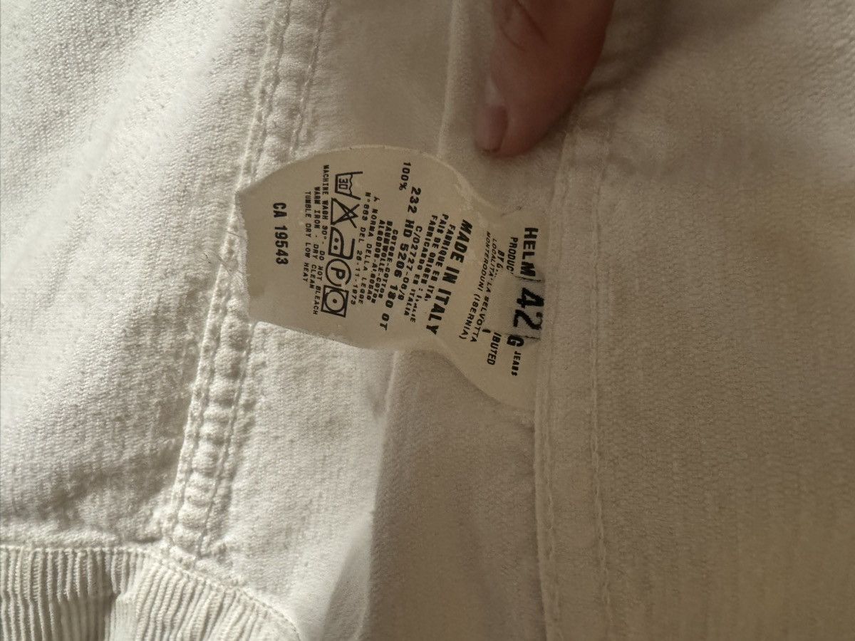 Helmut Lang Helmut lang white corduroy cotton trucker jacket 1998 Size US S / EU 44-46 / 1 - 5 Thumbnail