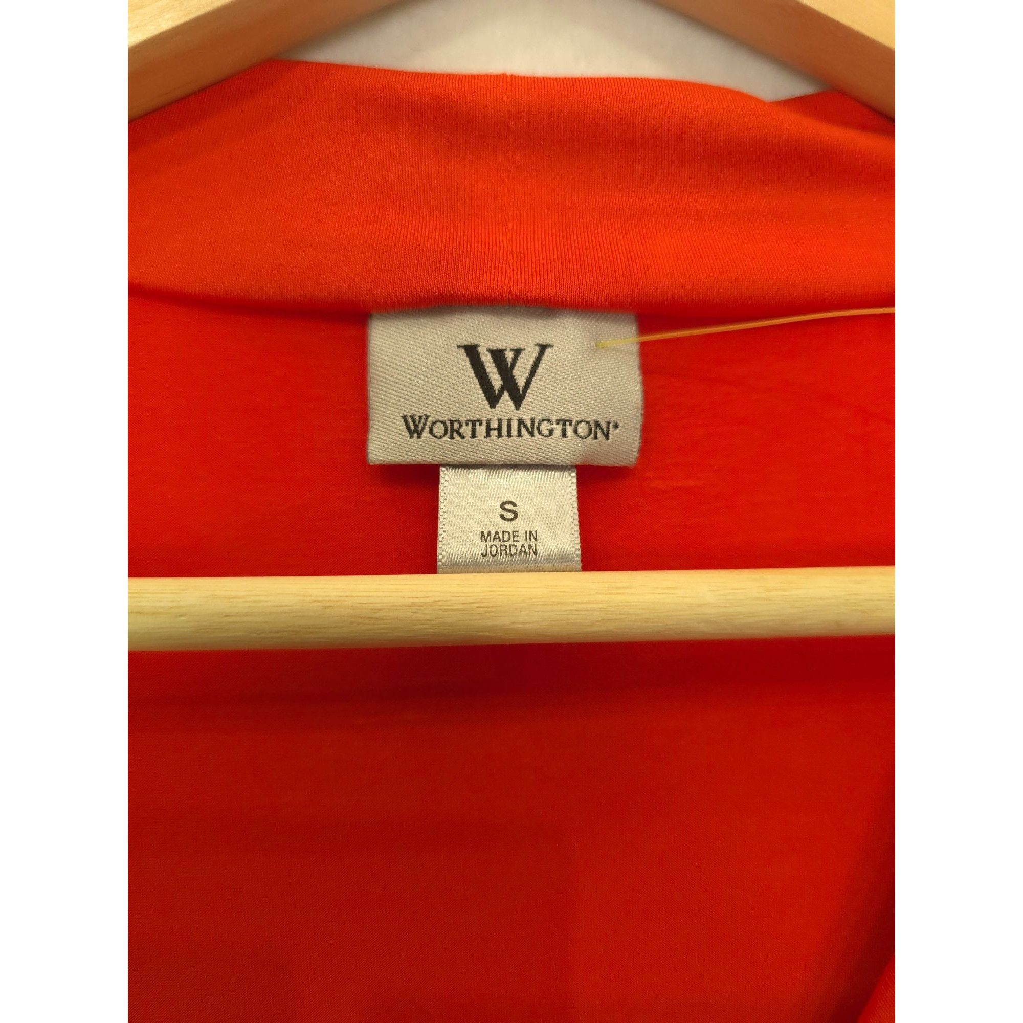 Worthington Worthington Womens Sleeveless Drape Neck Top - Orange S Size S / US 4 / IT 40 - 2 Thumbnail