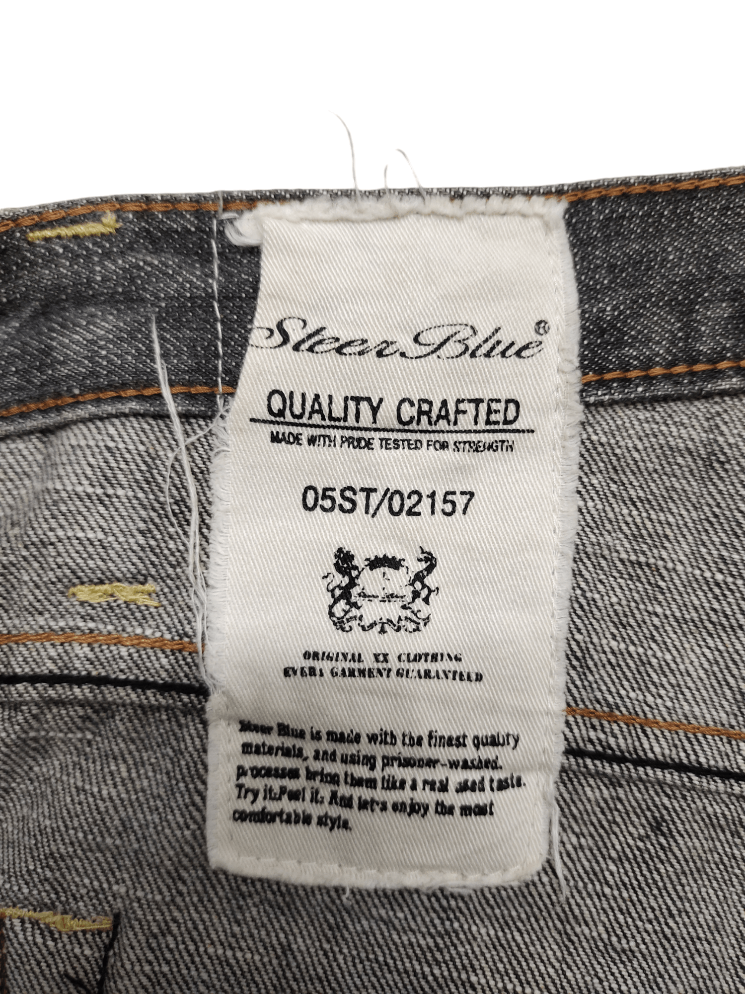 Comme des Garcons × Undercover Vintage Y2k Steen Blue Clawmark Distress Faded Denim Jeans Size US 32 / EU 48 - 17 Thumbnail