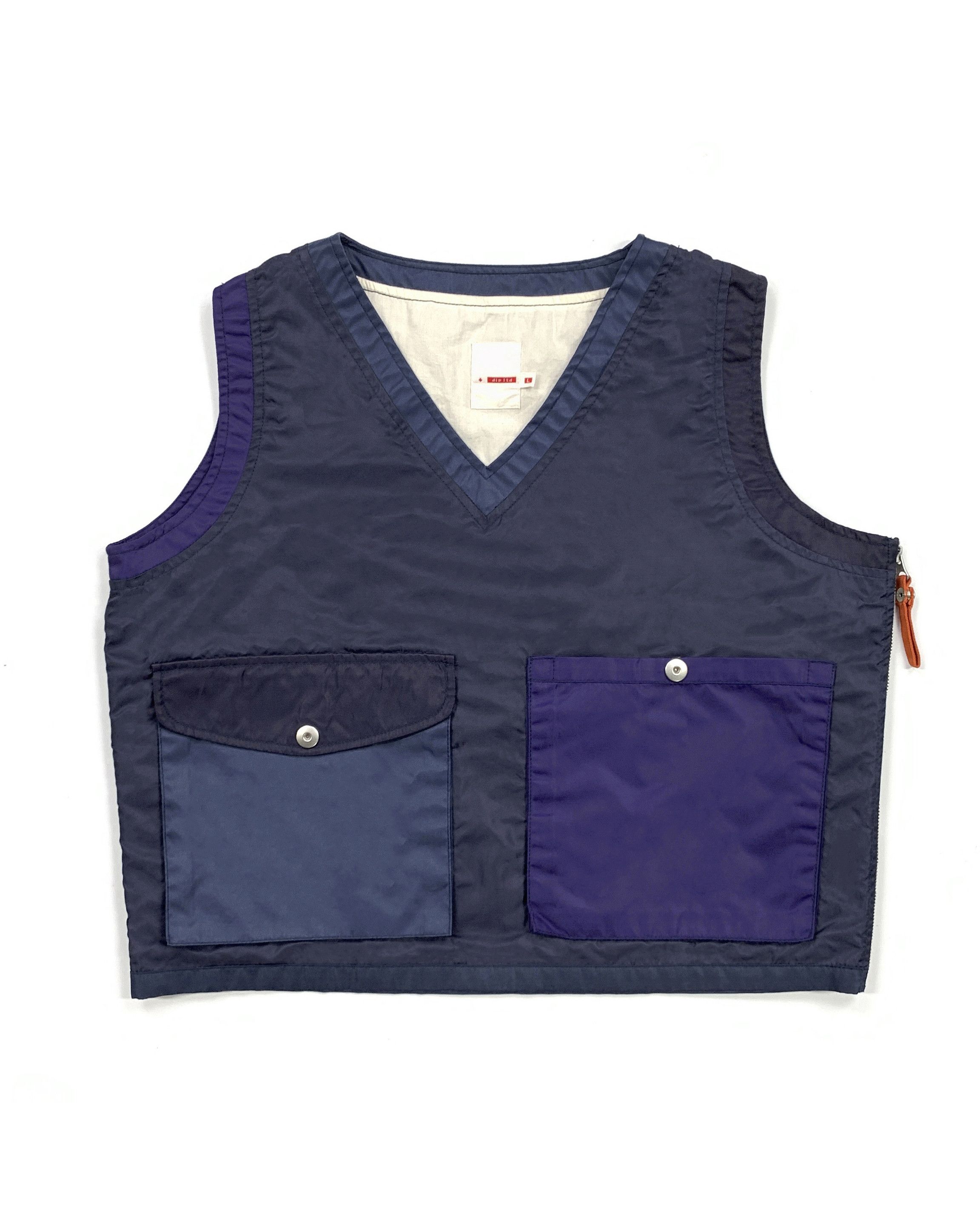 Beams Plus × Engineered Garments Dip Ltd Mixed Pullover Vest (Navy) Size US M / EU 48-50 / 2 - 1 Thumbnail