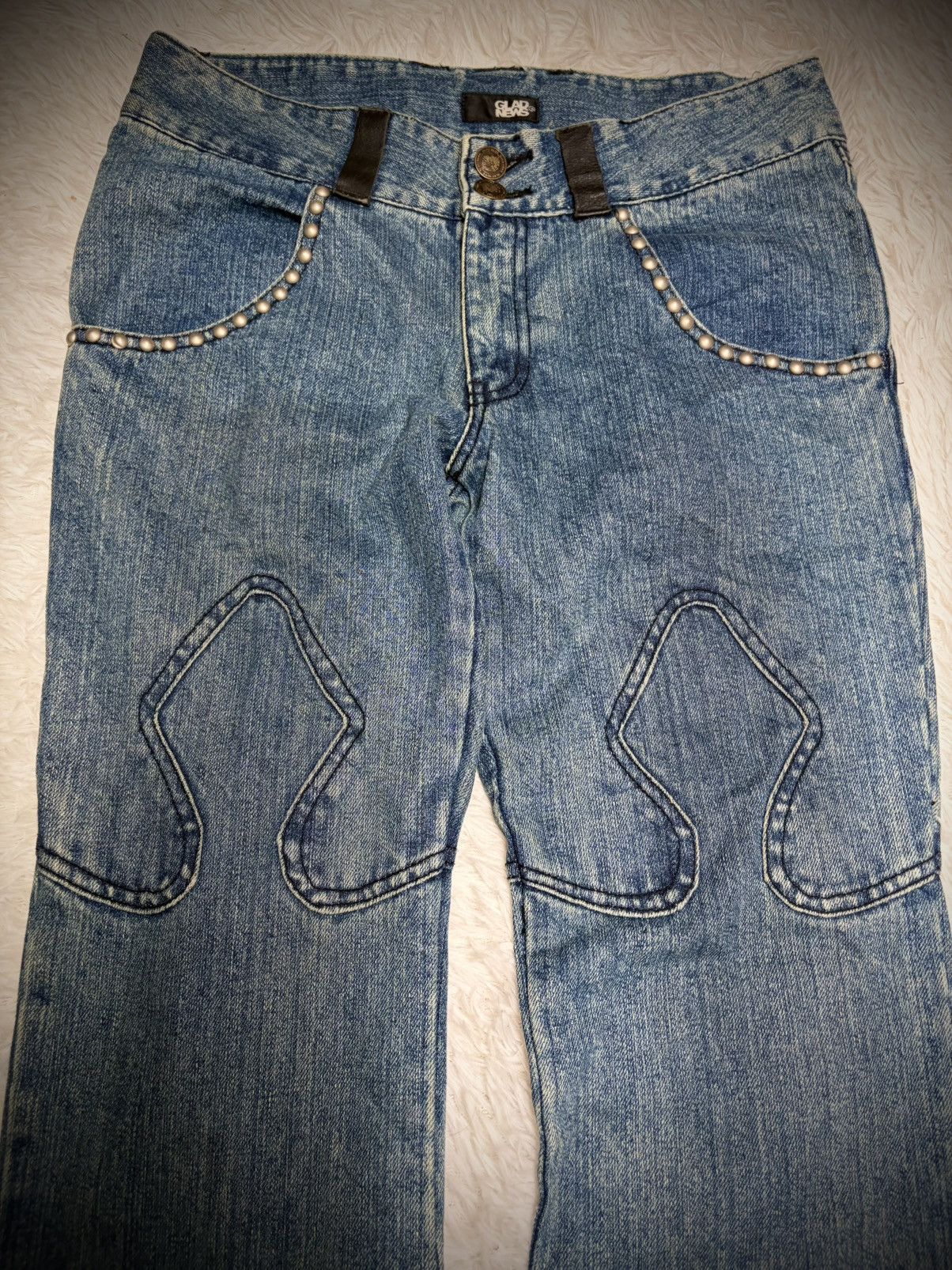 Obelisk Glad News fleur flared jeans Size US 32 / EU 48 - 2 Thumbnail