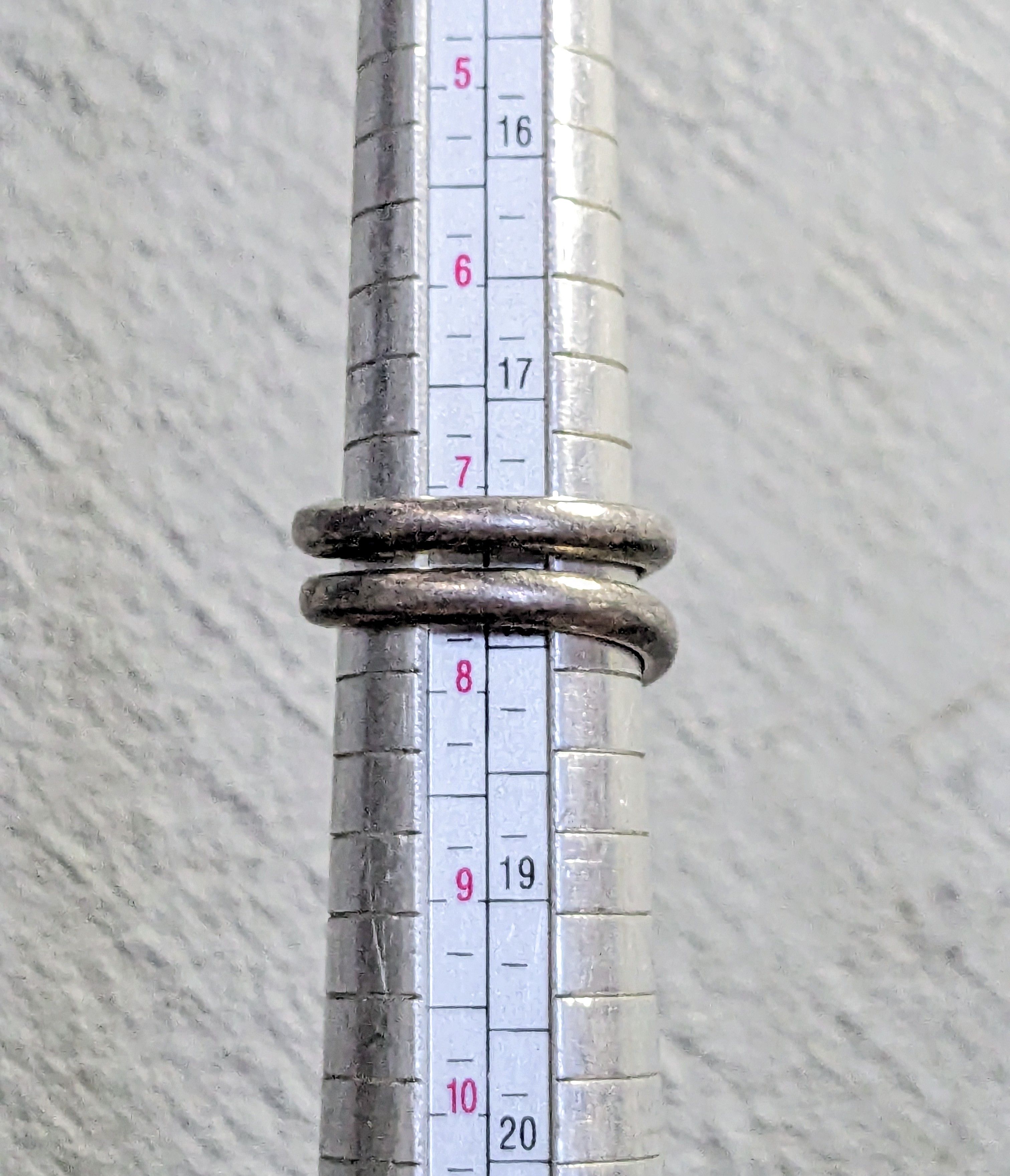 Other Vintage Sterling Silver Ring Size 7.5 Mexico Modern Size ONE SIZE - 10 Thumbnail