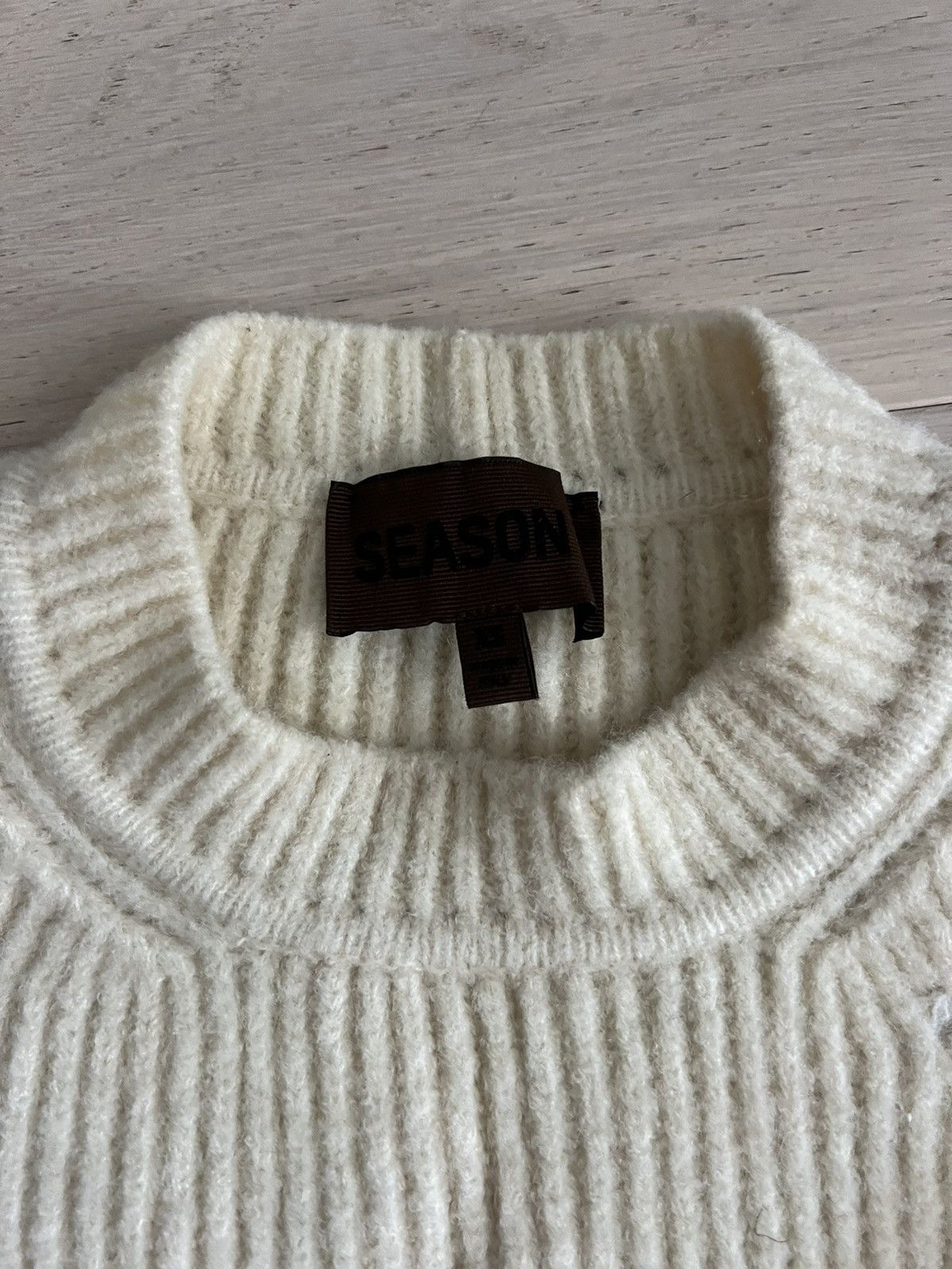 Yeezy YEEZY Season 3 Cropped & Distressed Ribbed Wool Swea Size XS / US 0-2 / IT 36-38 - 3 Thumbnail