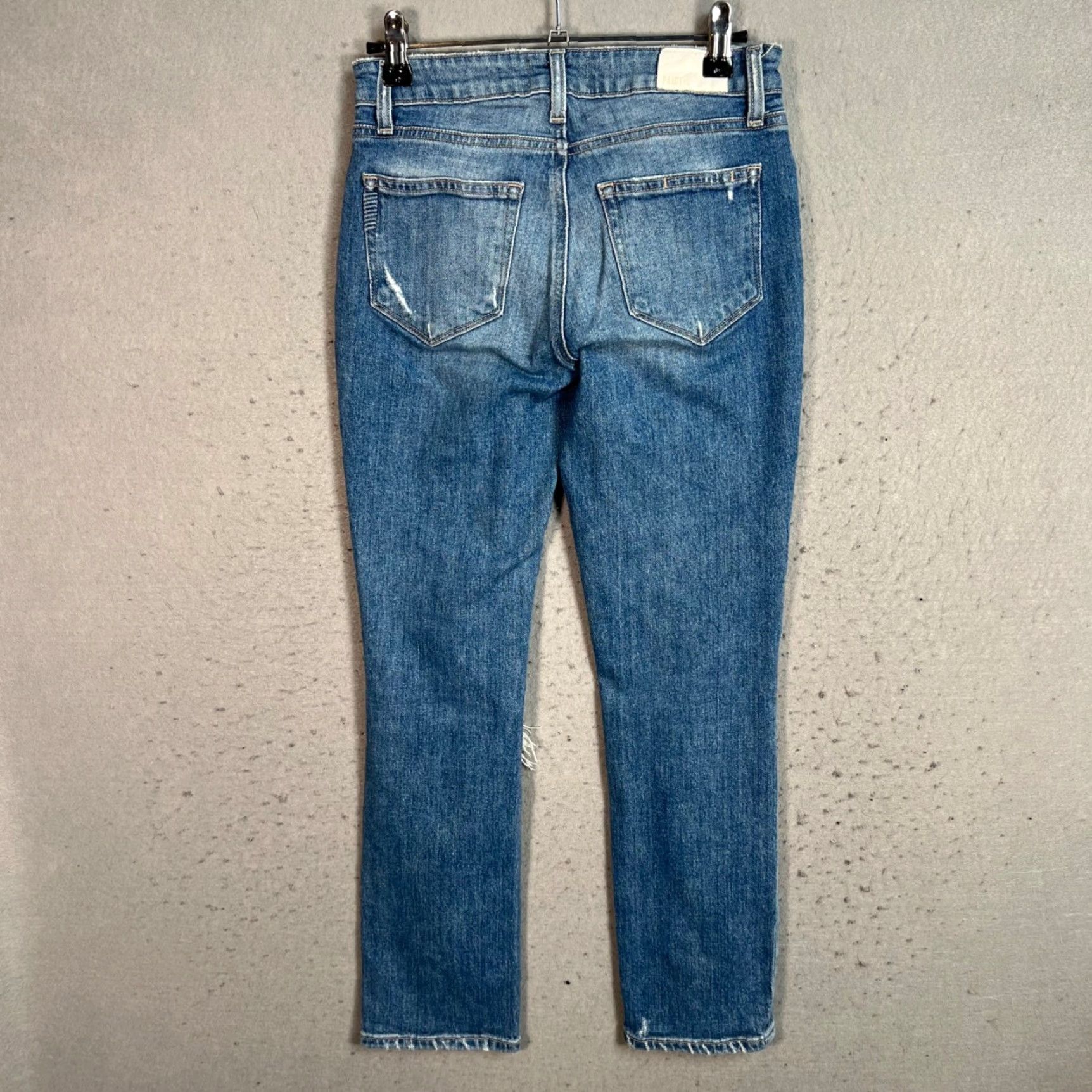 Paige VINTAGE Paige Slim Jeans Women’s Size 24 Blue Denim Distressed Stretch Skinny Pants Size 42" / US 20 - 2 Thumbnail