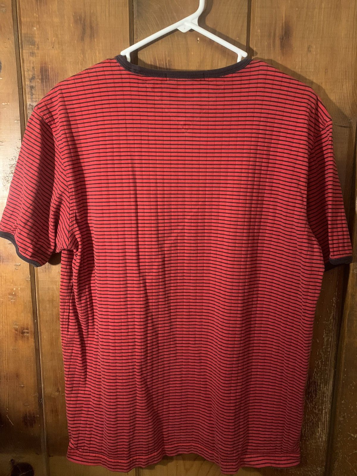 Tommy Hilfiger Tommy Hilfiger thick red and red striped t-shirt Size US L / EU 52-54 / 3 - 3 Thumbnail