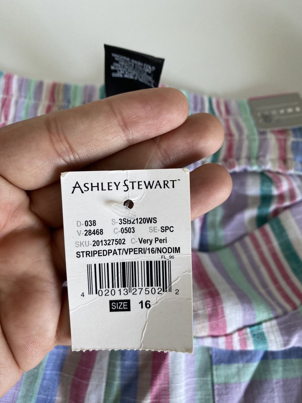 Other Ashley Stewart Wide Leg High Flowy Stripped Linen Pants NWT Size 38" / US 16 / IT 52 - 12 Thumbnail