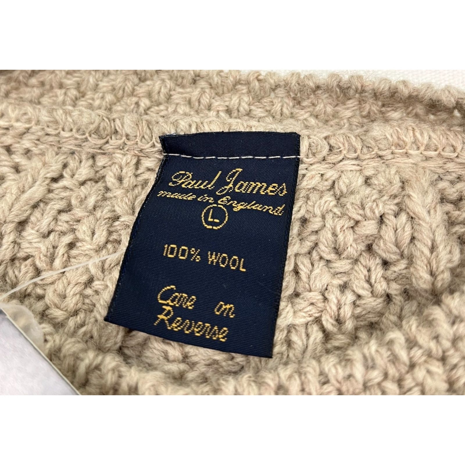 Paul James Paul James Cardigan Sweater Womens L Brown Wool Cable Knit Jumper England NEW Size L / US 10 / IT 46 - 2 Thumbnail