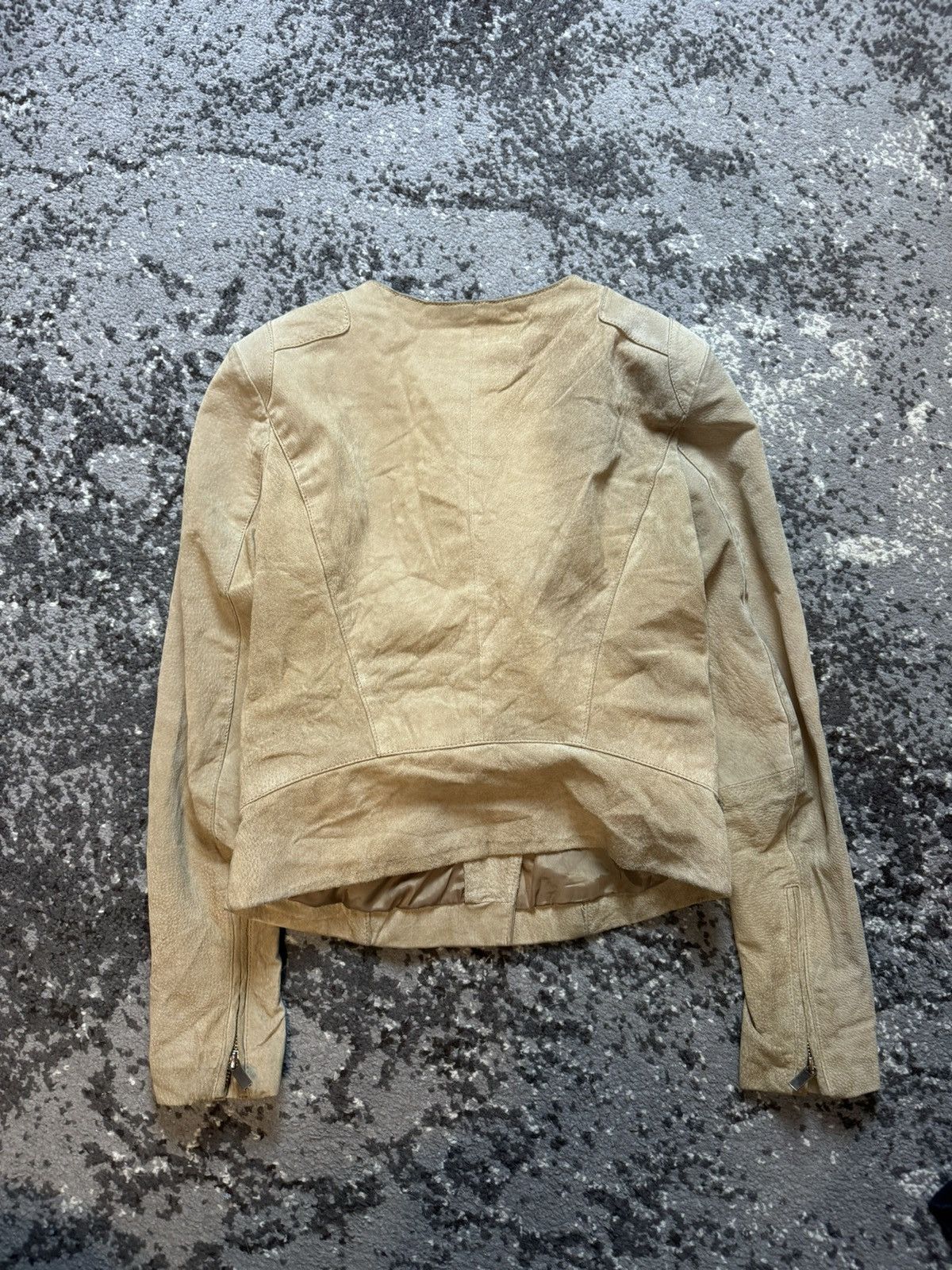 Japanese Brand × Vintage Vintage Y2K Suede Opium Asymmetrical Motorcycle Owens Style Size US S / EU 44-46 / 1 - 9 Thumbnail