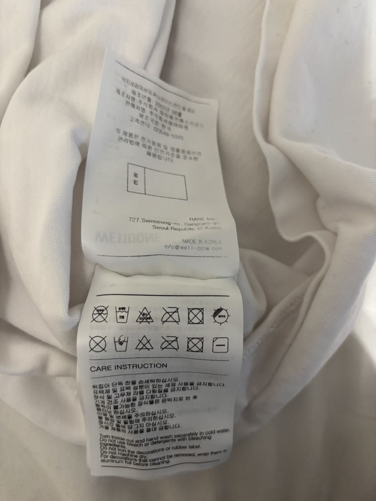 WE11DONE The reflective tee Size US L / EU 52-54 / 3 - 6 Thumbnail