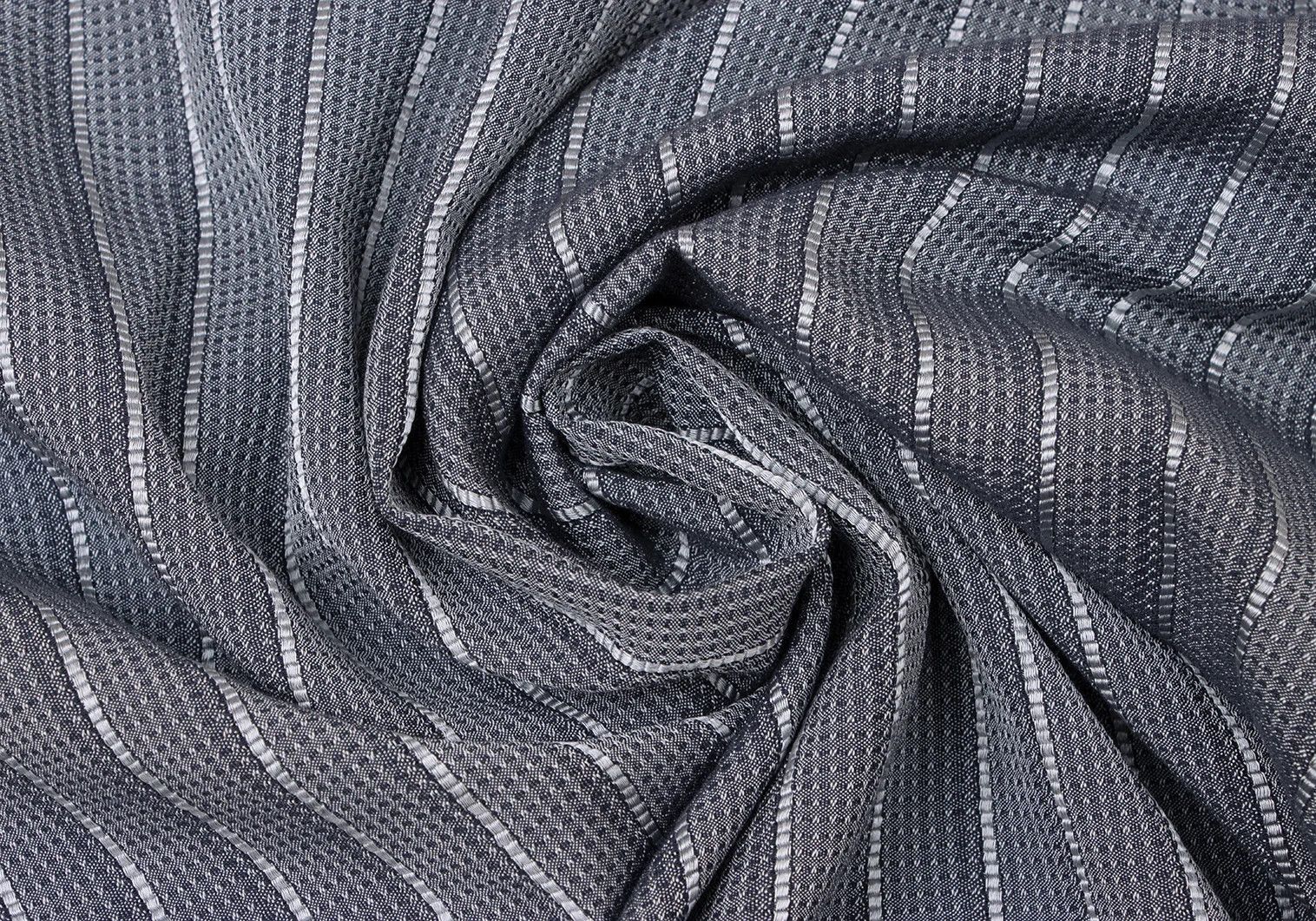 Armani Collezioni Rayon Cotton Stripe Shirt in Gray, Size L Size US XXS / EU 40 - 15 Thumbnail