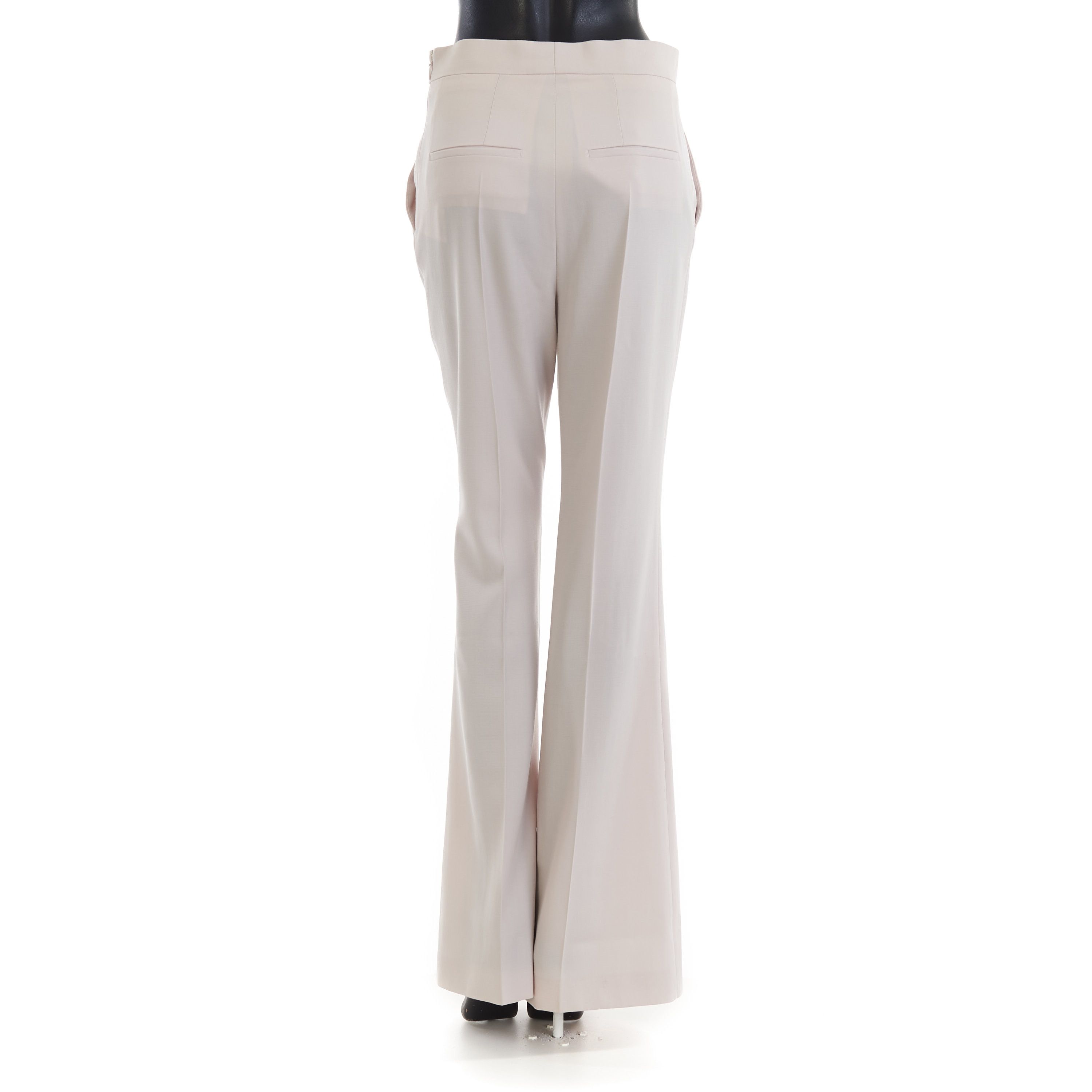 Fendi Beige Satin Trousers - Satin Panel, Asymmetrical Effect Size 27" / US 4 / IT 40 - 5 Thumbnail