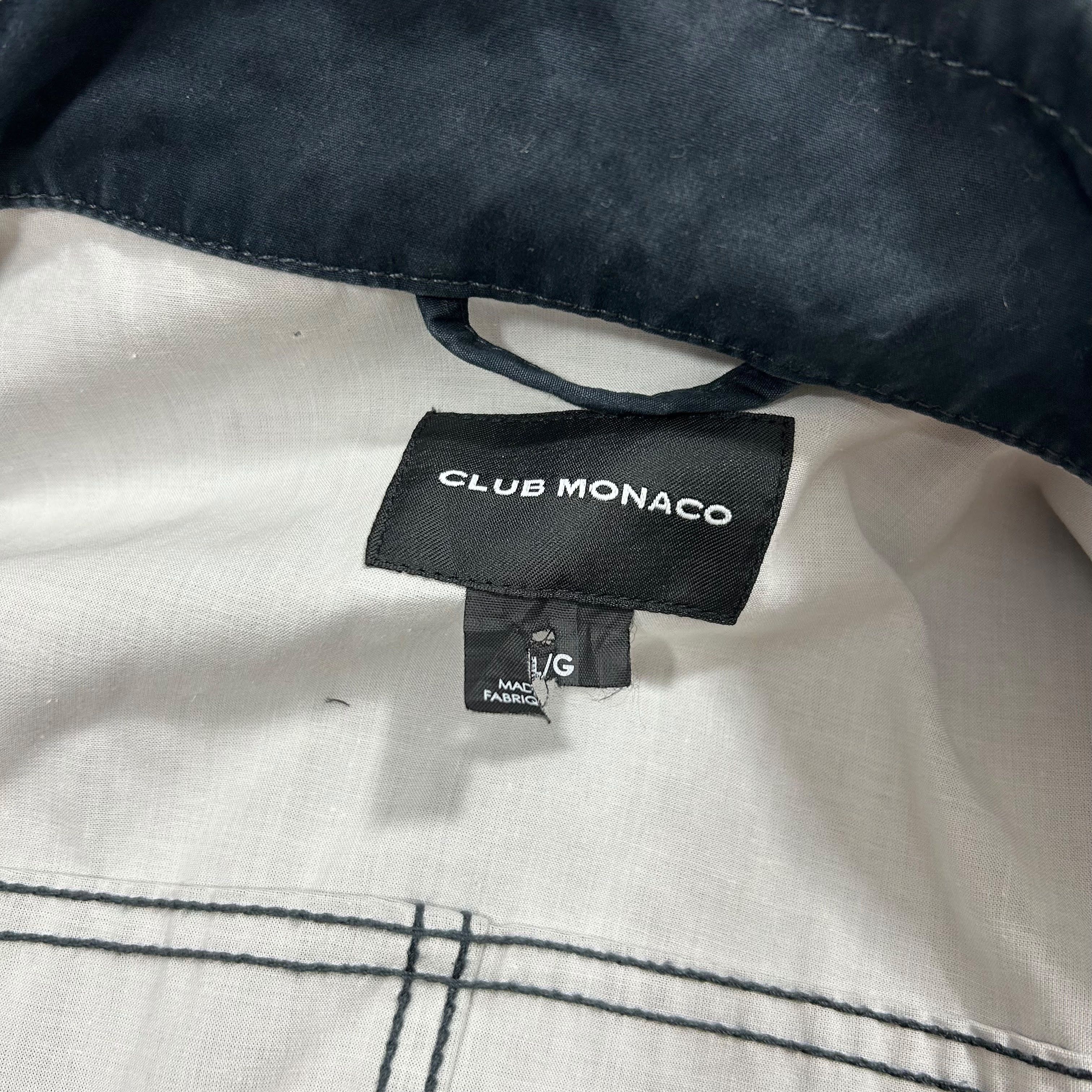 Club Monaco Club Monaco Navy Blue Clip Hook Cotton Jacket Coat Large Size US L / EU 52-54 / 3 - 8 Thumbnail