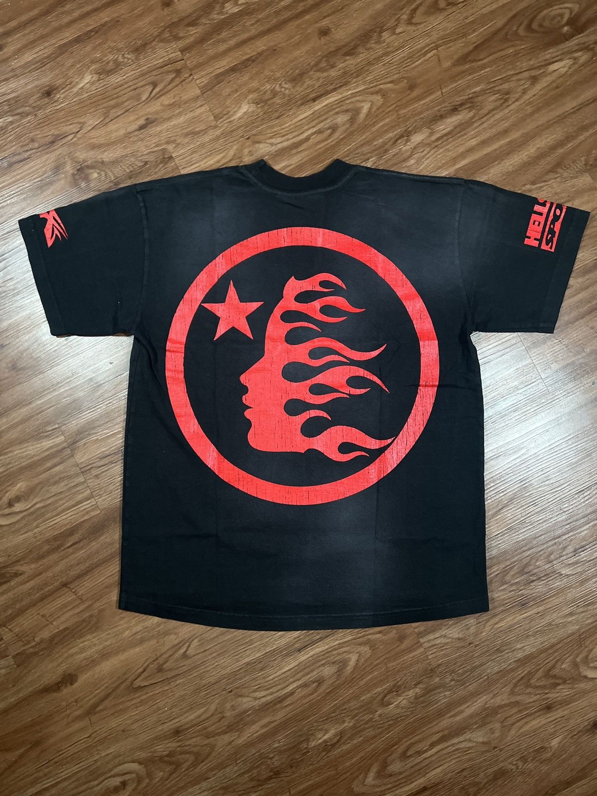 Designer Hellstar Beat Us! Shirt Black And Red Size US M / EU 48-50 / 2 - 2 Thumbnail