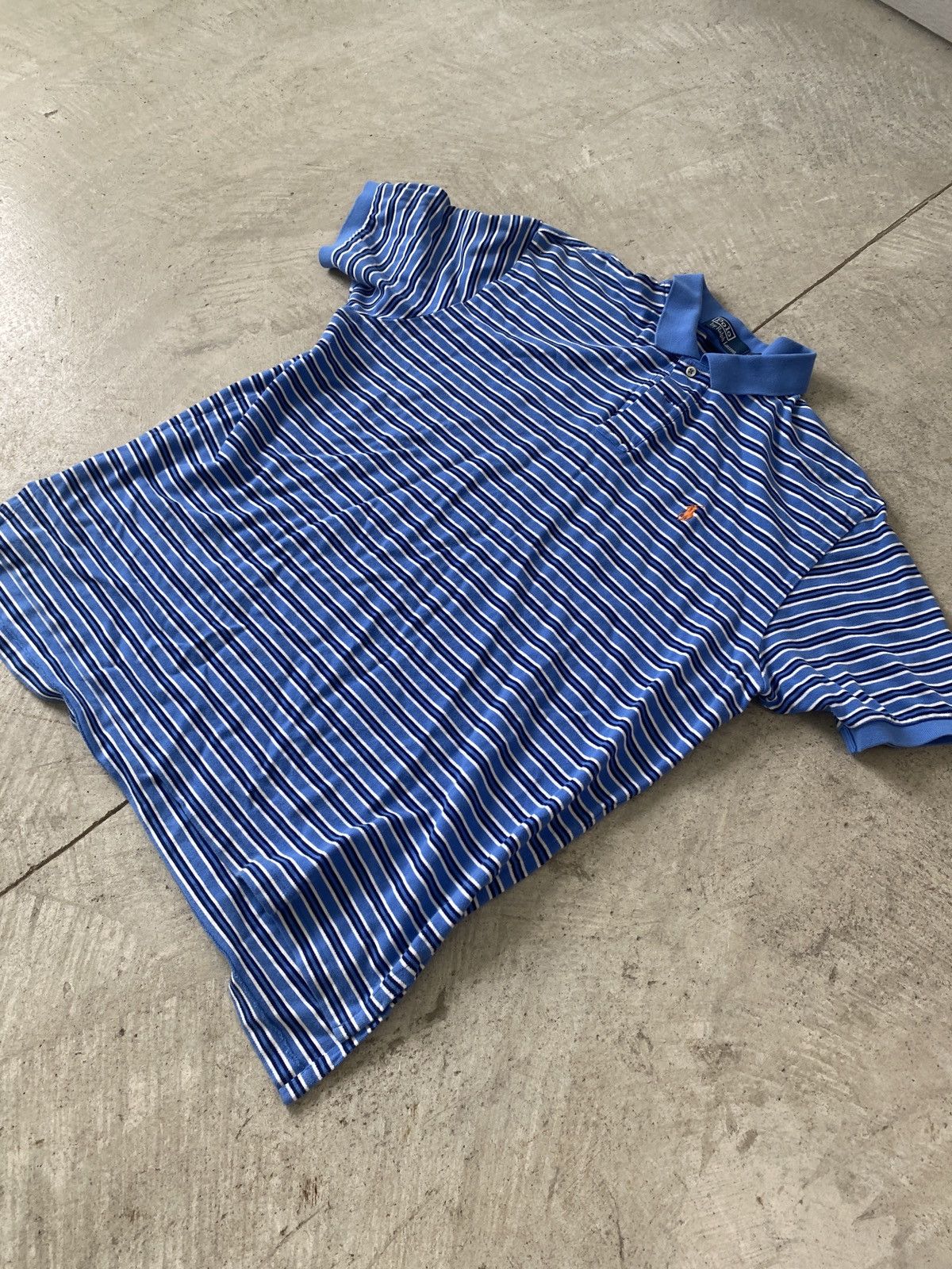 Polo Ralph Lauren Polo Ralph Lauren Striped Logo Shirt Size US XXL / EU 58 / 5 - 1 Thumbnail