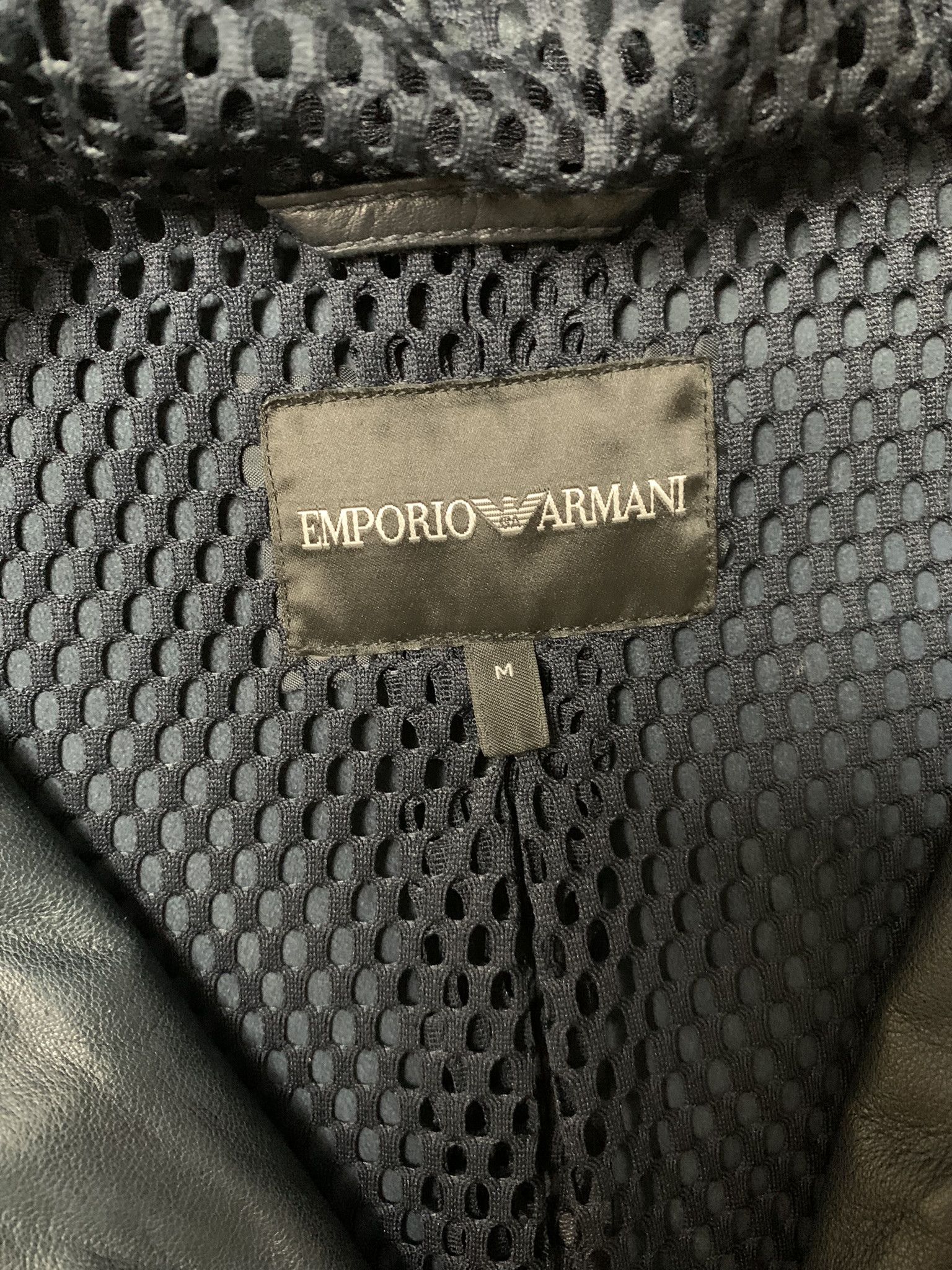 Emporio Armani Emporio Armani sheep leather hooded jacket Size US M / EU 48-50 / 2 - 10 Thumbnail