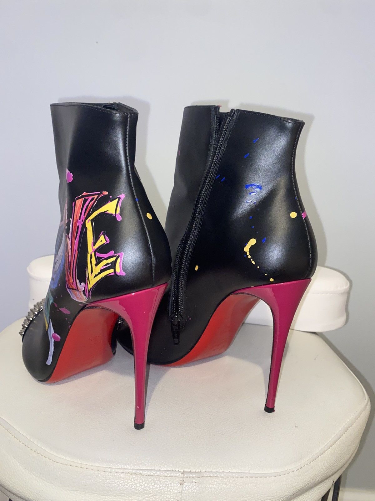 Christian Louboutin LOVE IS A BOOT Stiletto Louboutin Size US 9.5 / IT 39.5 - 4 Thumbnail