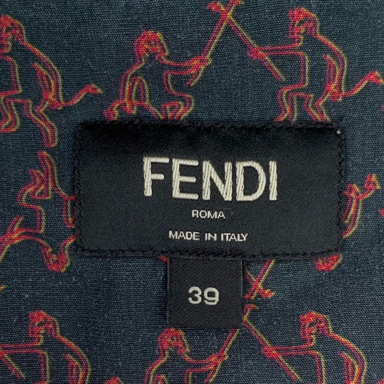 Fendi Fendi Colorful Printed Short Sleeve Shirt Size US M / EU 48-50 / 2 - 5 Thumbnail