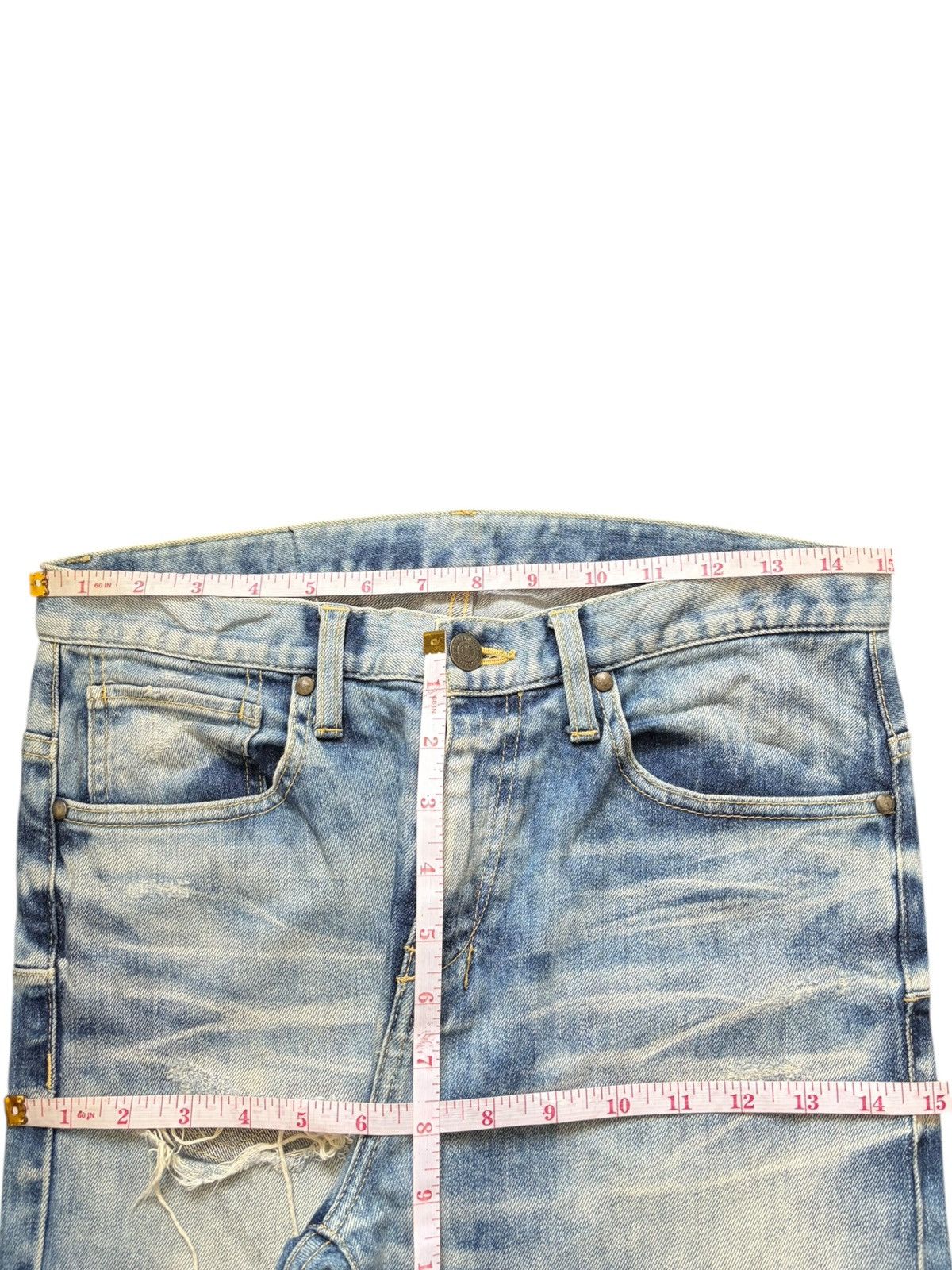 Tornado Mart Vintage Tornado Mart Bleached Wash Distressed Jeans Size 30" / US 8 / IT 44 - 6 Thumbnail