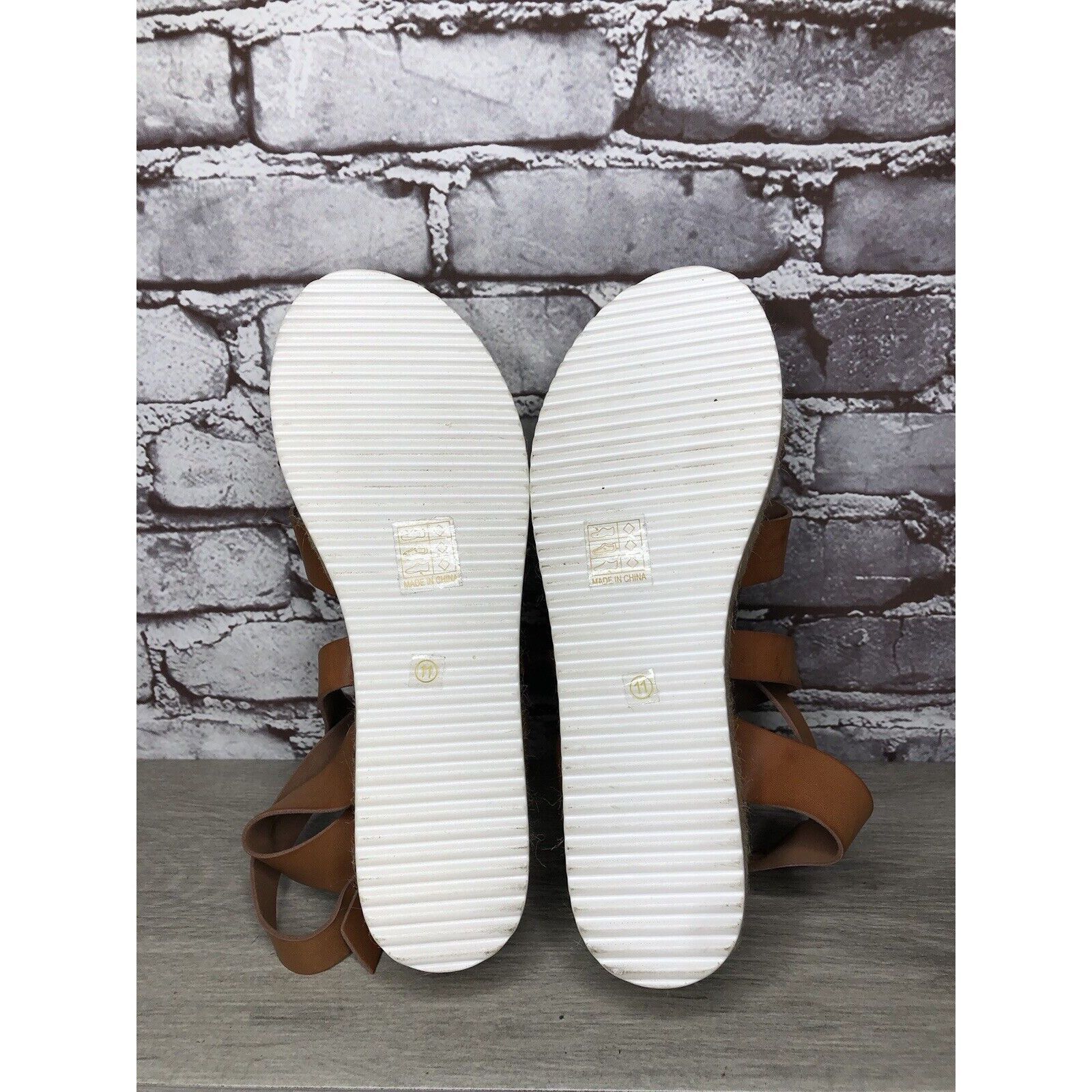 Other Patrizia Spring Step Renae Brown Leather Espadrilles Platfor Size US 11 / IT 41 - 7 Thumbnail