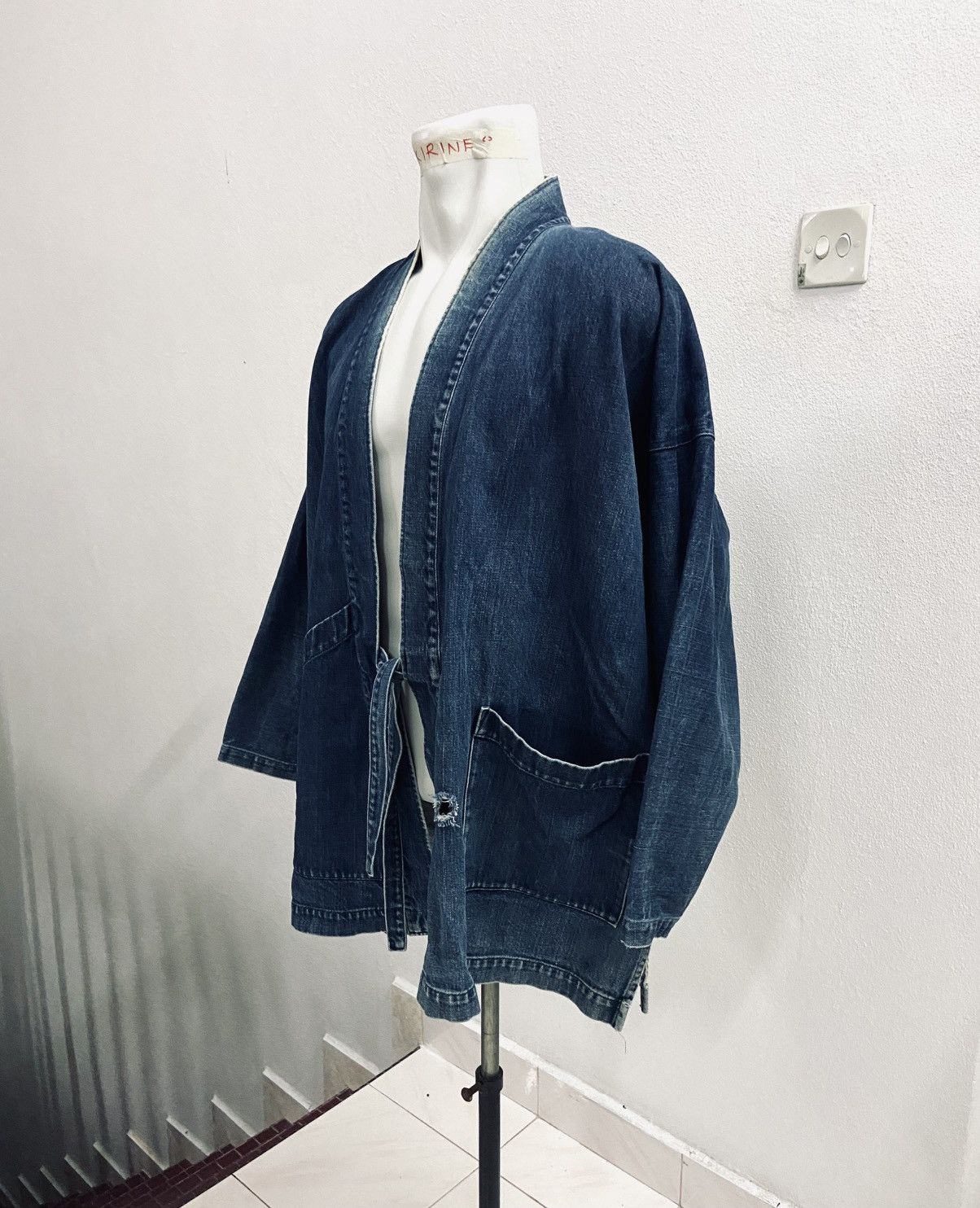 Japanese Brand × Vintage SAKAMOTO KIMONO DENIM JACKET🔥🔥 Size US L / EU 52-54 / 3 - 4 Thumbnail
