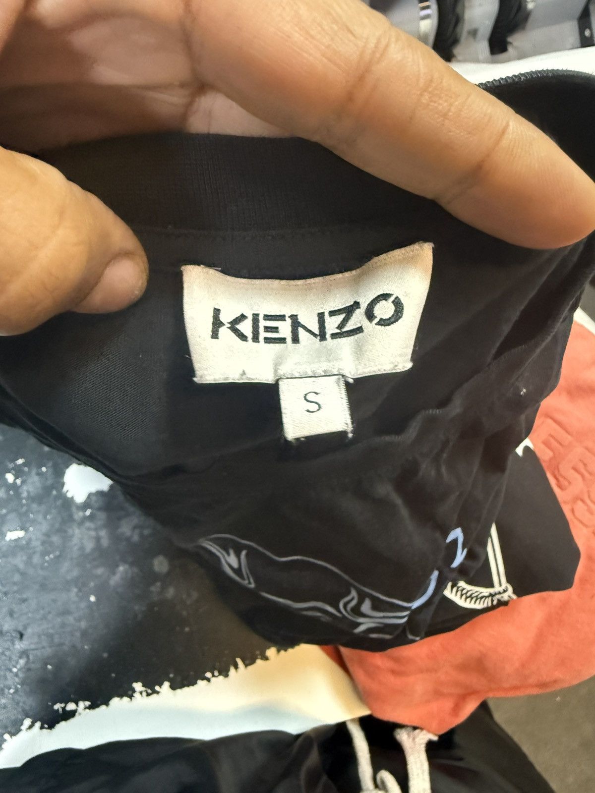 Kenzo Kenzo Big logo Tiger Print black blue tshirt Size US S / EU 44-46 / 1 - 4 Thumbnail