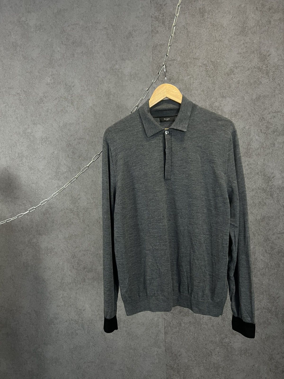 Designer × Paul Smith Paul Smith designer wool polo sweater Size US L / EU 52-54 / 3 - 1 Thumbnail