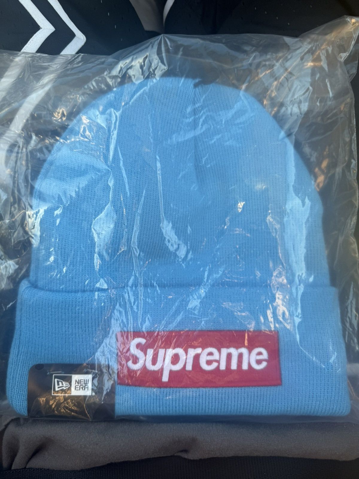 Supreme Supreme Box Logo Beanie Cyan Size ONE SIZE - 1 Thumbnail