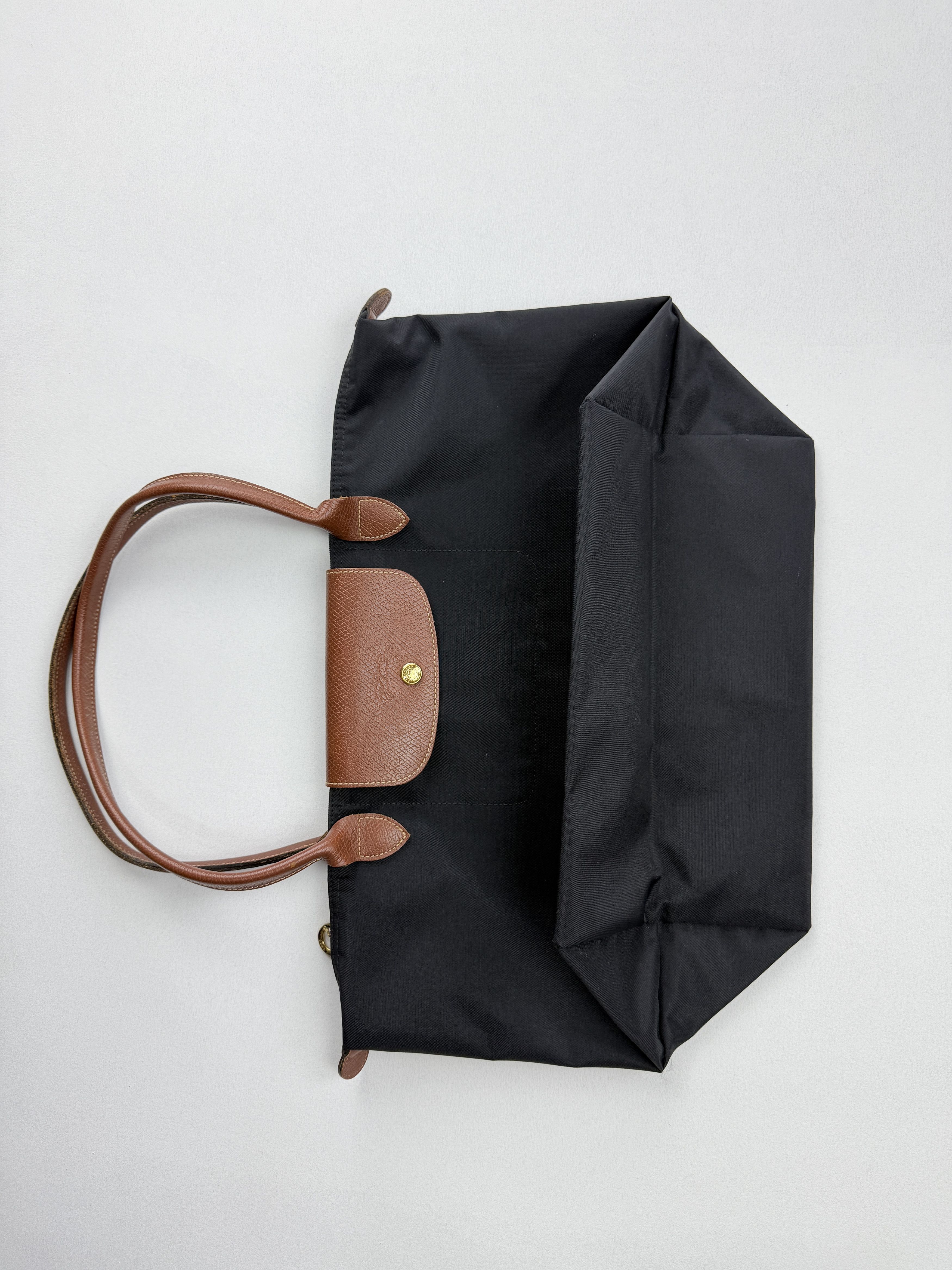 Longchamp Longchamp Le Pliage Black Nylon Top Handle Bag Size L Size ONE SIZE - 8 Thumbnail