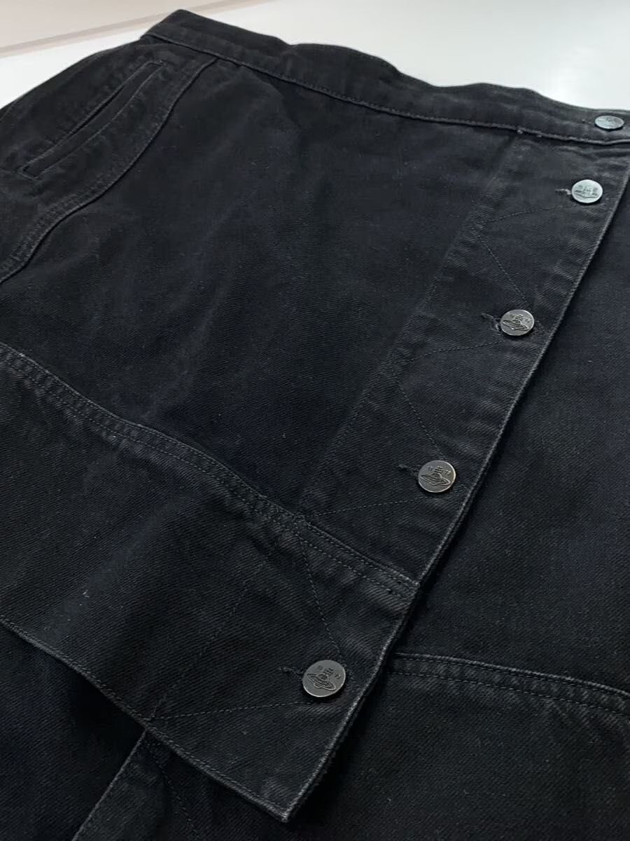 Vivienne Westwood Asymmetrical Button Panel Denim Skirt Size 25" / US 0 / IT 36 - 4 Thumbnail
